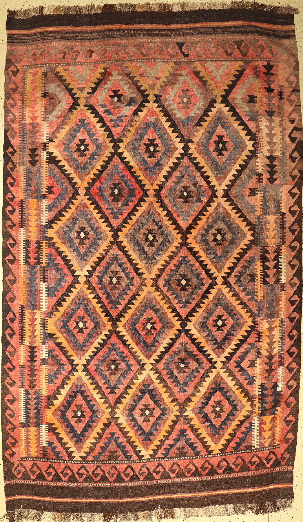 Nomaden Kelim, Afghanistan, um 1940, Wolle auf Wolle, ca. 318 x 190 cm, EHZ: 2-3
