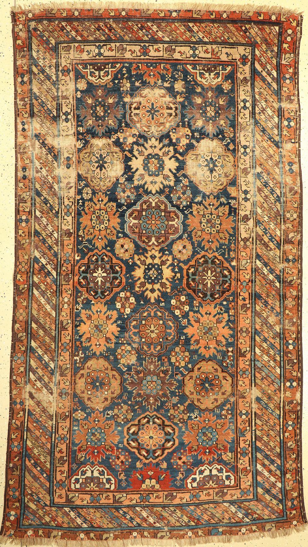 Antiker Gendje, Kaukasus, 19. Jhd, Wolle auf Wolle, ca. 257 x 142 cm, EHZ: 5