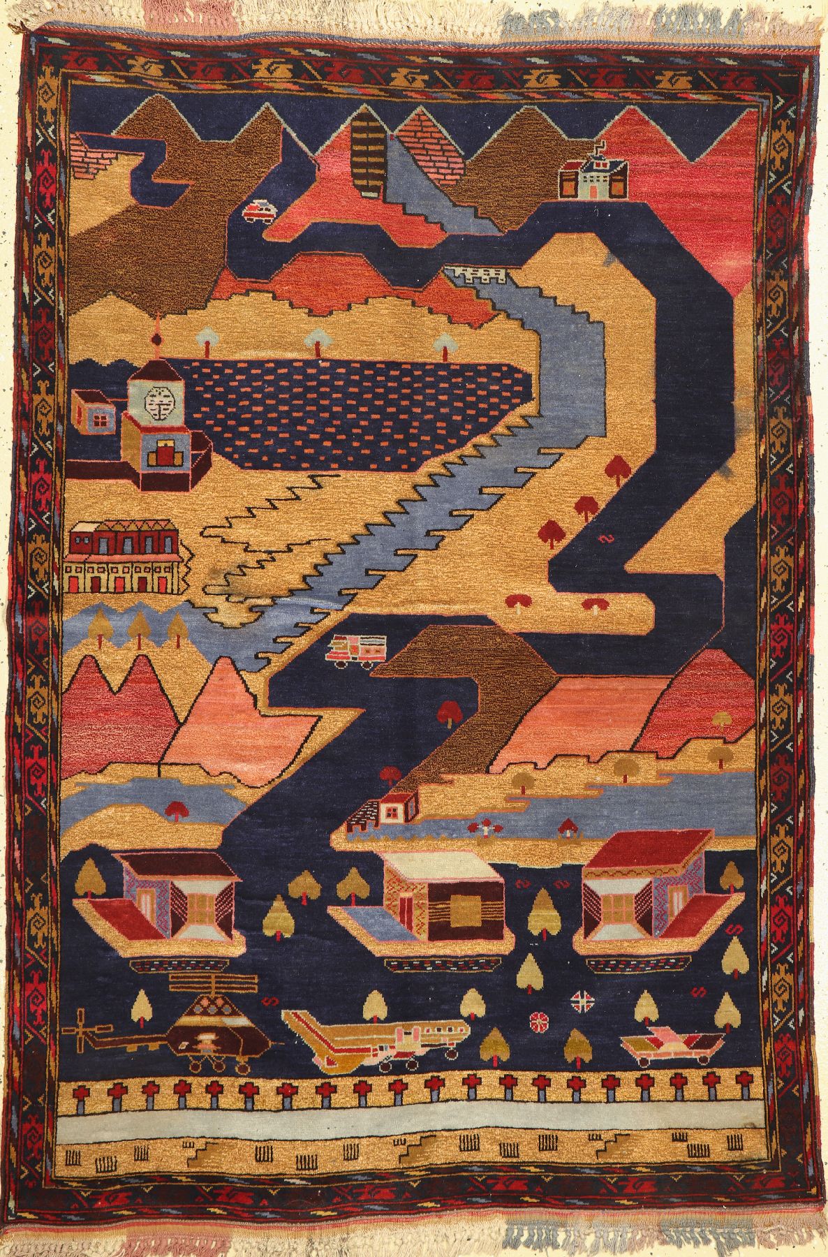 Zakini alt, Afghanistan, ca. .60 Jahre, Wolle auf Wolle, ca. 185 x 125 cm, EHZ: 3