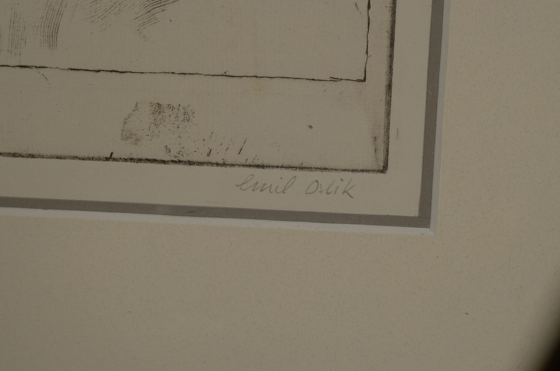 Detail a: Emil Orlik, 1870 Prag - 1932 Berlin, Ausbildung bei Heinrich Knirr u. ab 1891 an der Akademie München mit Schwerpunkt auf die grafischen Künste, ...