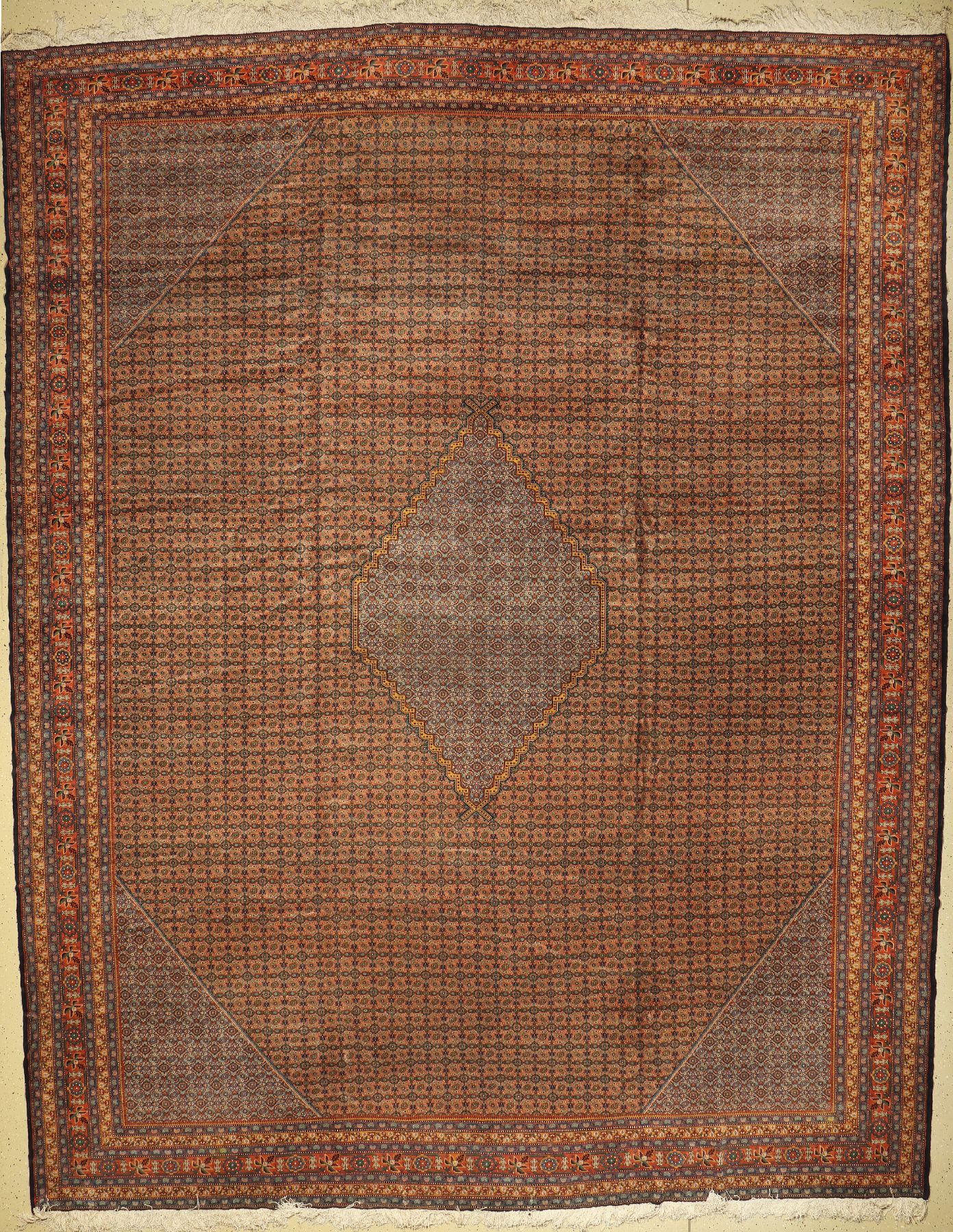 Seltener feiner Ardebil, Persien, um 1930, Wolle auf Baumwolle, ca. 420 x 333 cm, EHZ: 2