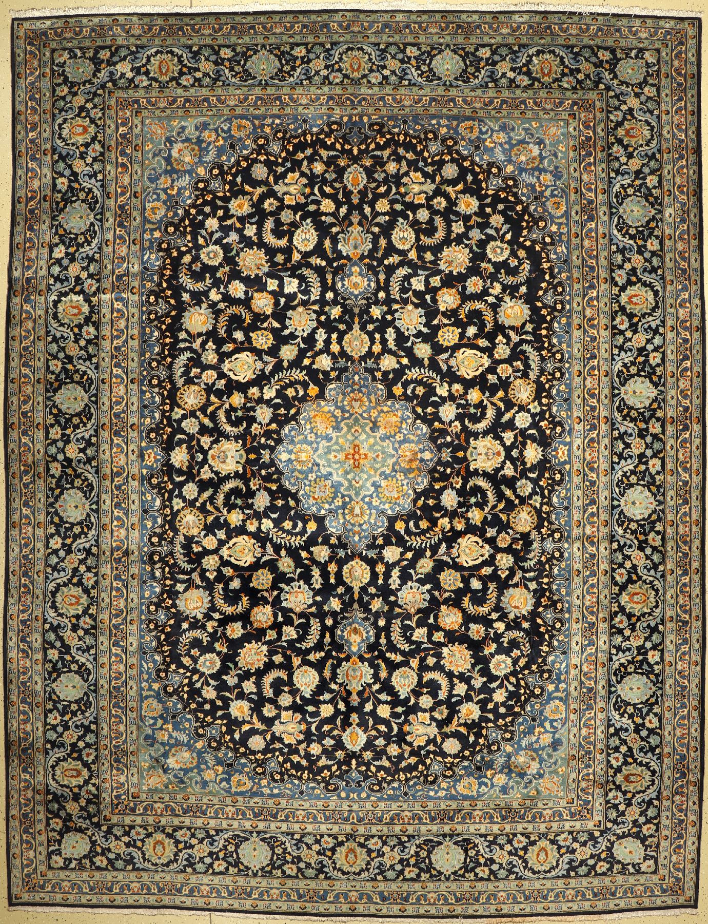 Keschan Kork fein, Persien, ca. 60 Jahre, Korkwolle, ca. 409 x 313 cm, EHZ: 2