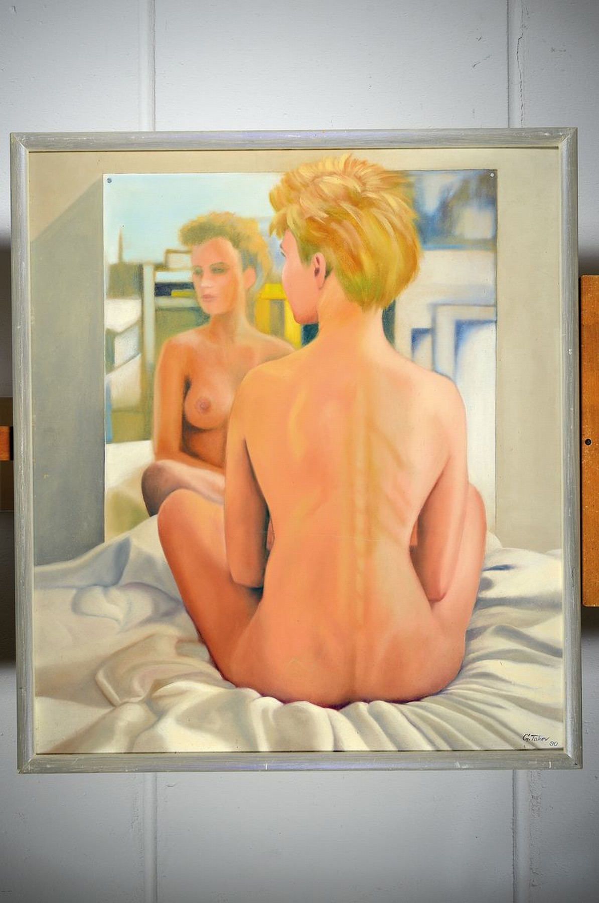 Detail k: Georgi Takev, geb. 1952, zeitgenössischer Österreichischer Maler, Malkurse und verschiedene Gruppenausstellungen, Studium als Gasthörer an der ...