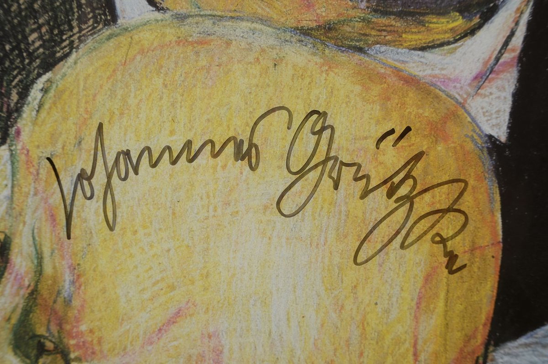 Detail a: Johannes Grützke, 1937-2017, Ich bin ein Berliner, Farboffset, handsigniert, ca. 80x 60cm, R. ca. 90x70cm