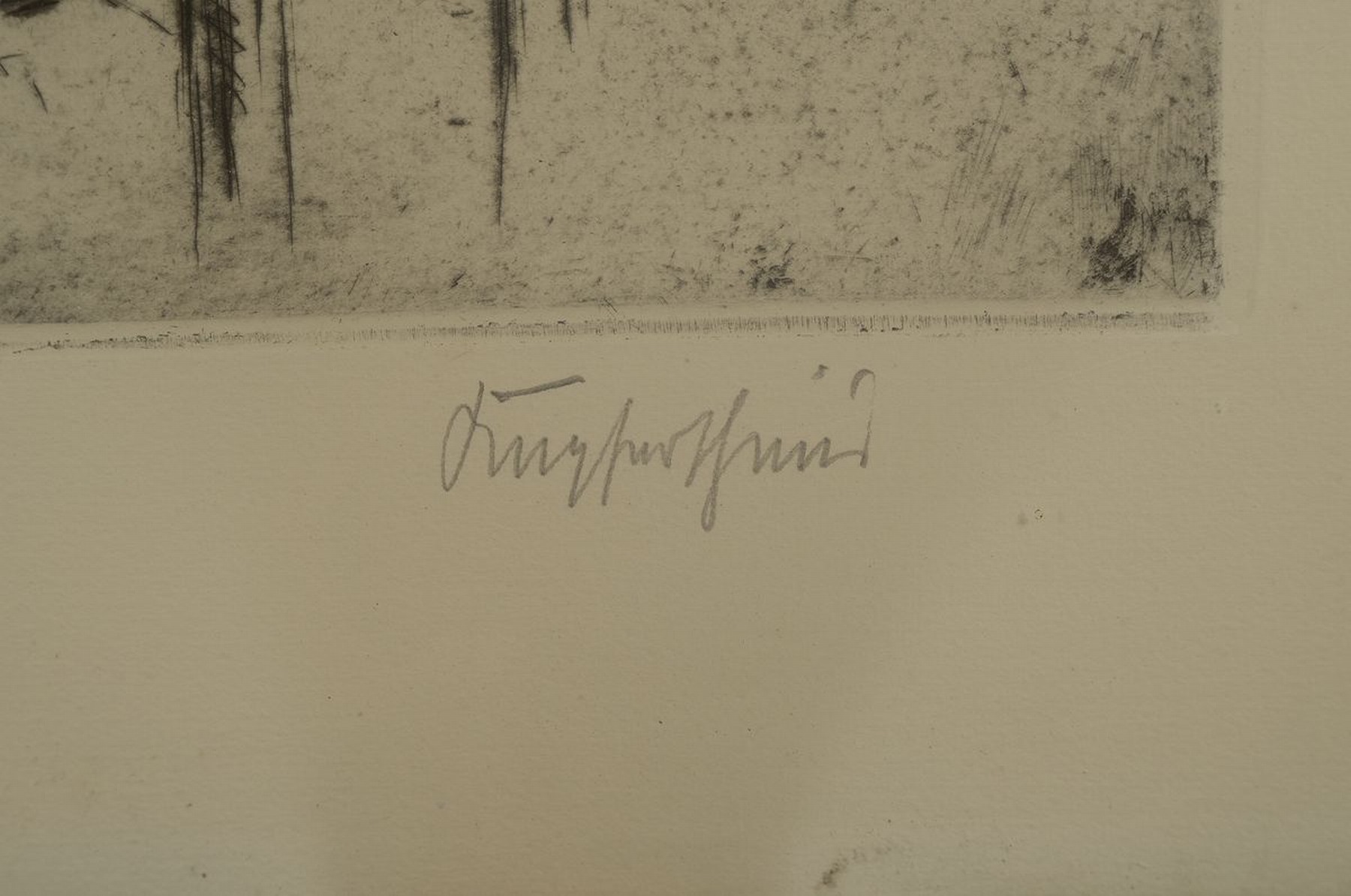 Detail a: Herrmann Kupferschmid, 1885 Waldshut - 1975 Karlsruhe, Studium der Architektur u. anschließend an der Akademie Karlsruhe, v.a. Aquarelle u. ...