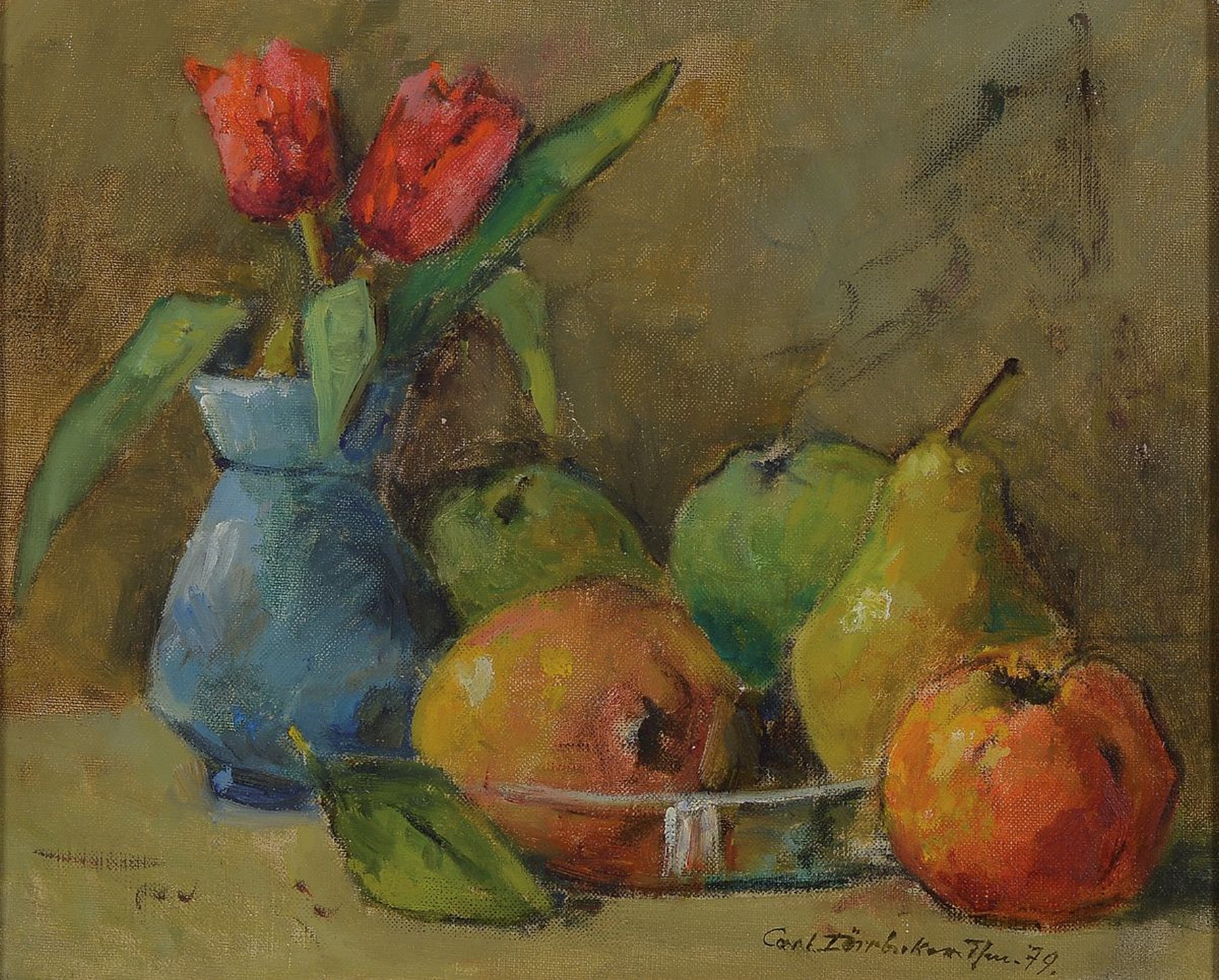 Detail a: Carl Dörrbecker, 1894-1983 Frankfurt/M., Studium an der Kunstgewerbeschule und der Städel Akademie FFM sowie an der Akademie München, hier: 3 ...