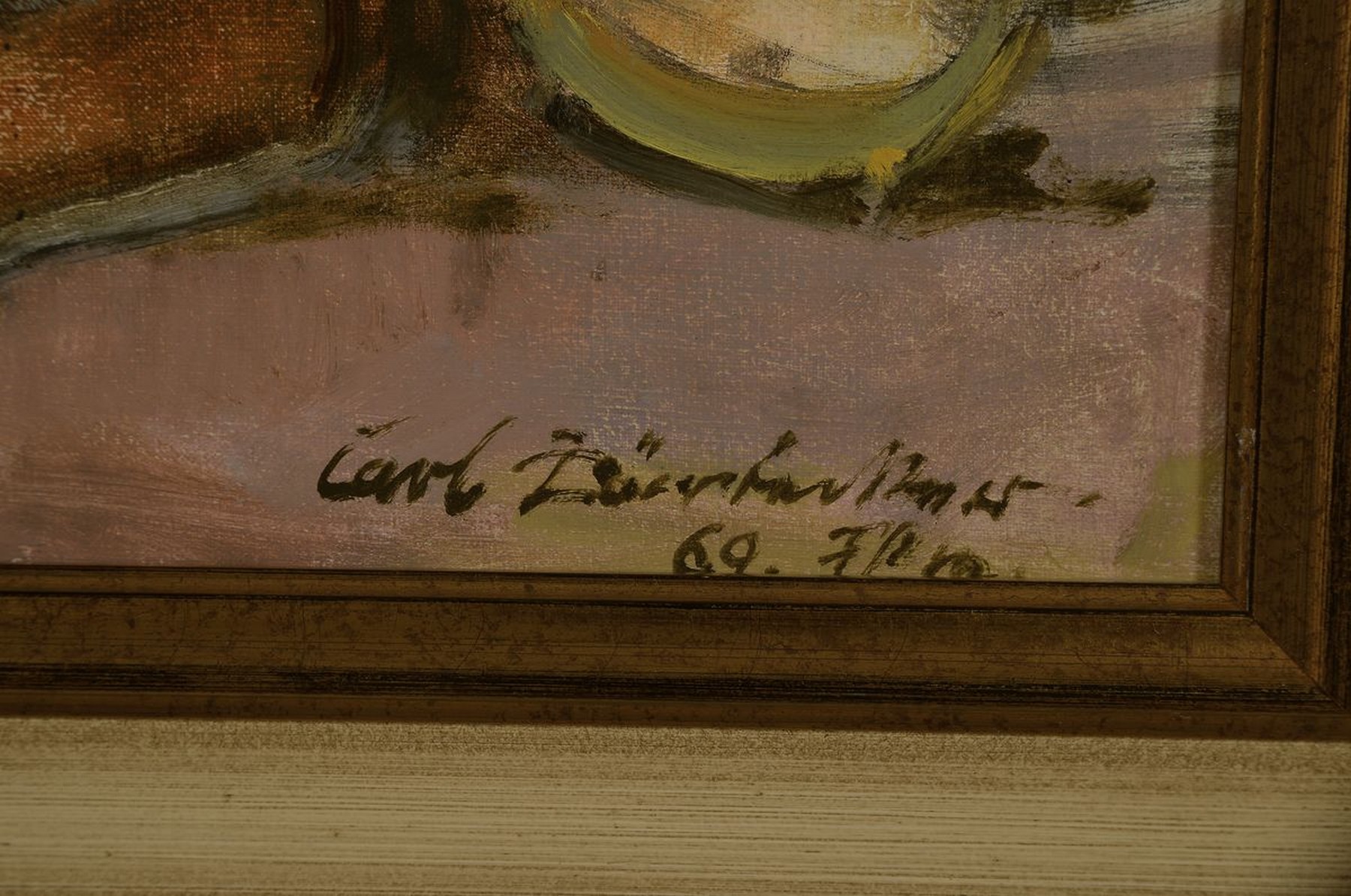 Detail d: Carl Dörrbecker, 1894-1983 Frankfurt/M., Studium an der Kunstgewerbeschule und der Städel Akademie FFM sowie an der Akademie München, hier: 3 ...
