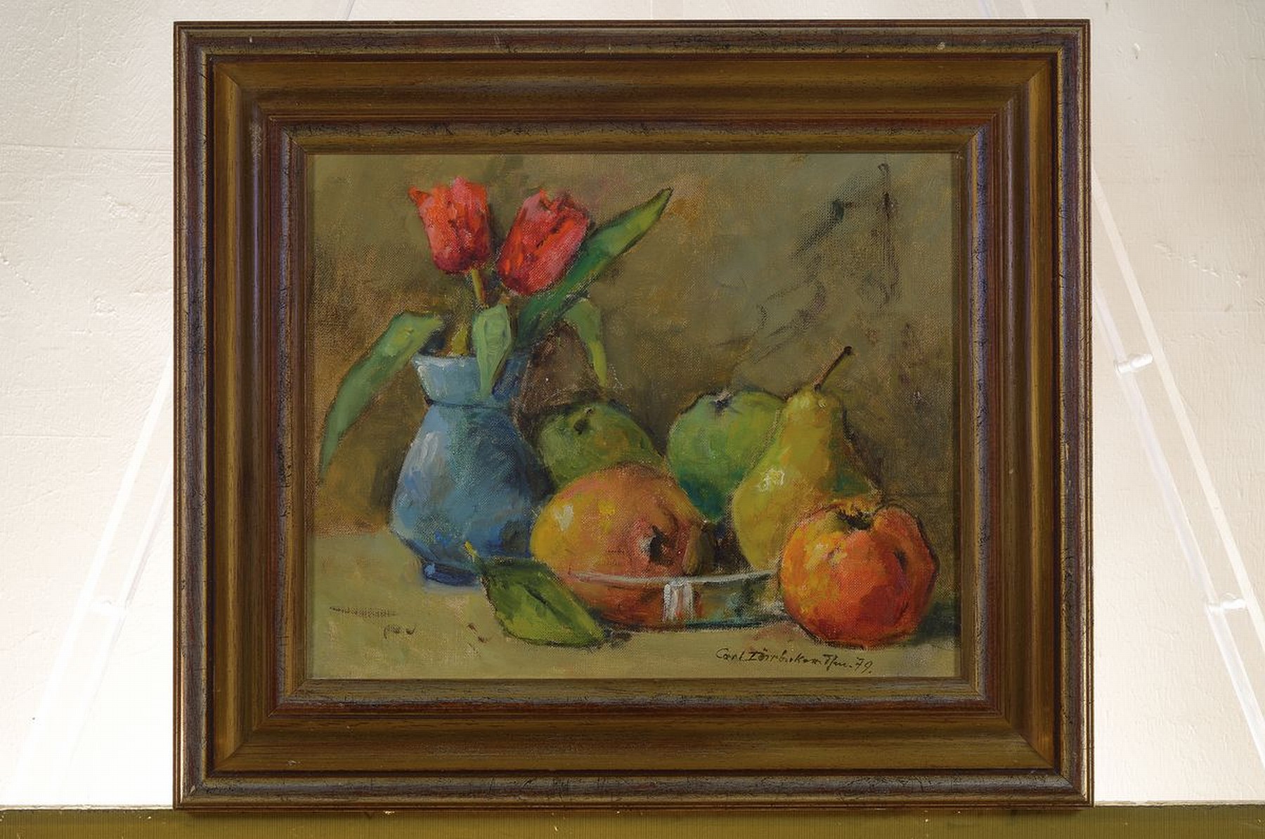 Detail l: Carl Dörrbecker, 1894-1983 Frankfurt/M., Studium an der Kunstgewerbeschule und der Städel Akademie FFM sowie an der Akademie München, hier: 3 ...