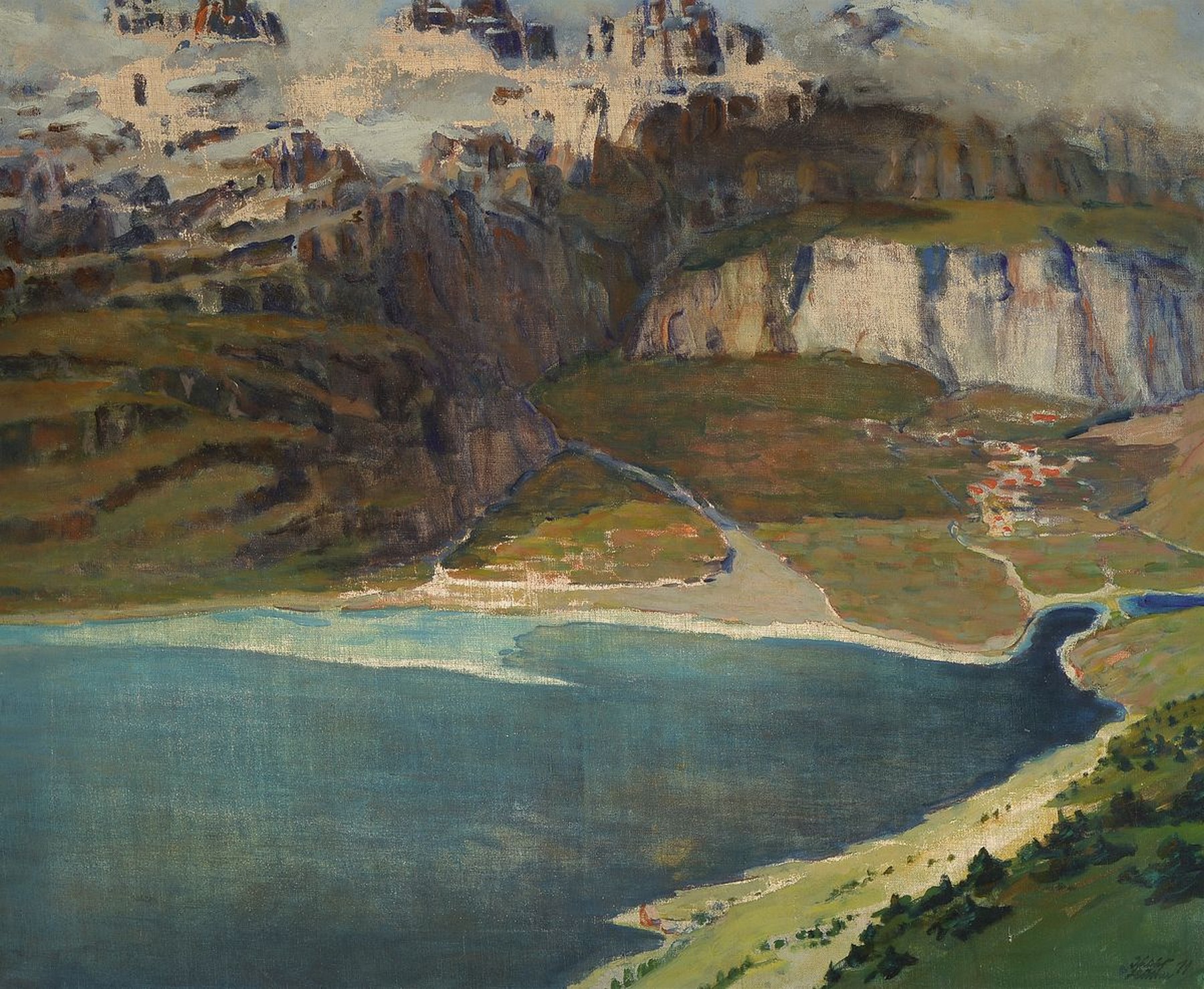 Julius Hüther, 1881 Cannstatt bei Stuttgart - 1954 München, Studium an der Münchener Akademie bei Gabriel v. Hackl u. Ludwig v. Löfftz, lebte ...