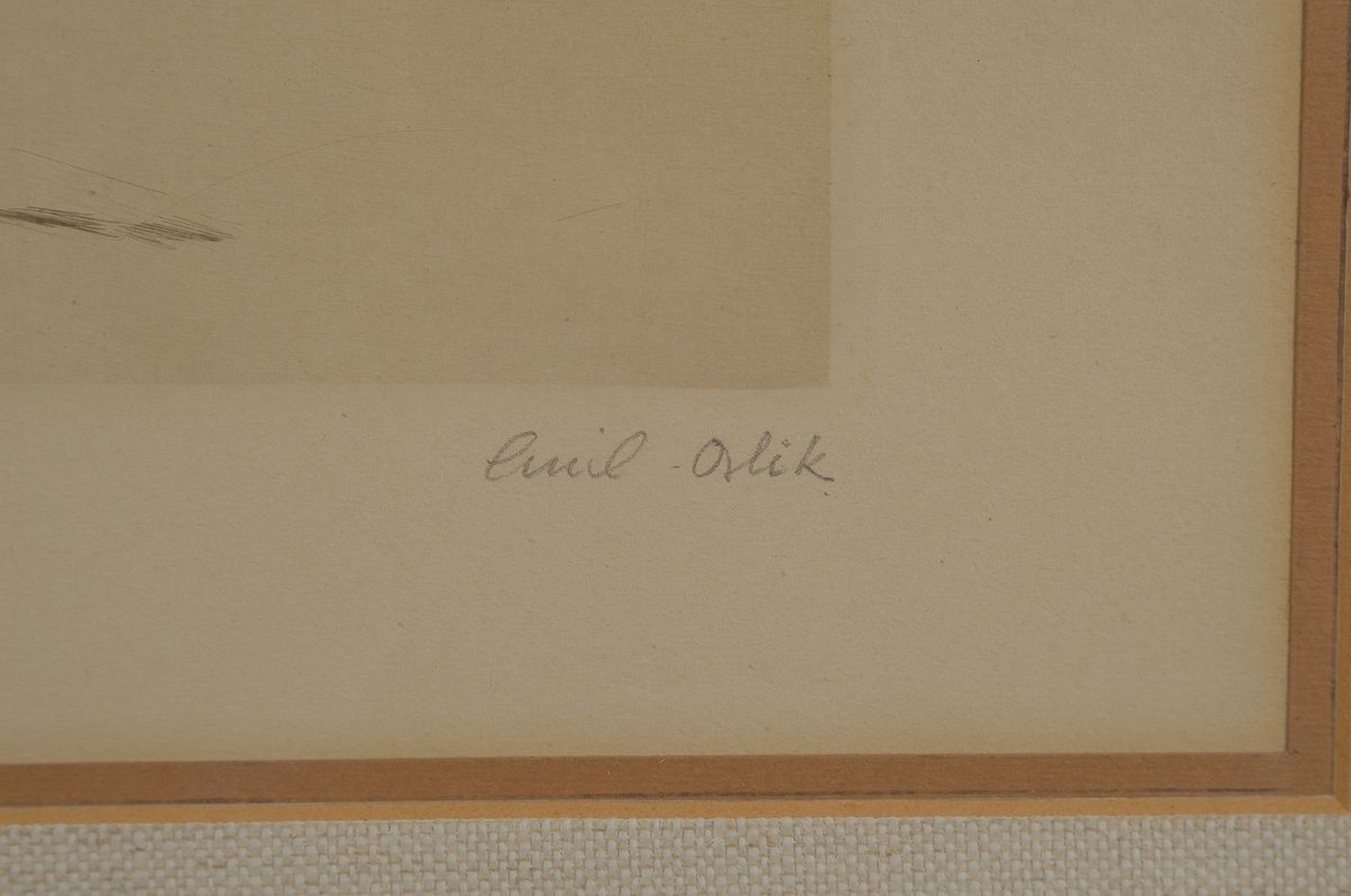 Detail a: Emil Orlik, 1870 Prag - 1932 Berlin, Ausbildung bei Heinrich Knirr u. ab 1891 a.d. Akademie München mit Schwerpunkt auf die grafischen Künste, als ...
