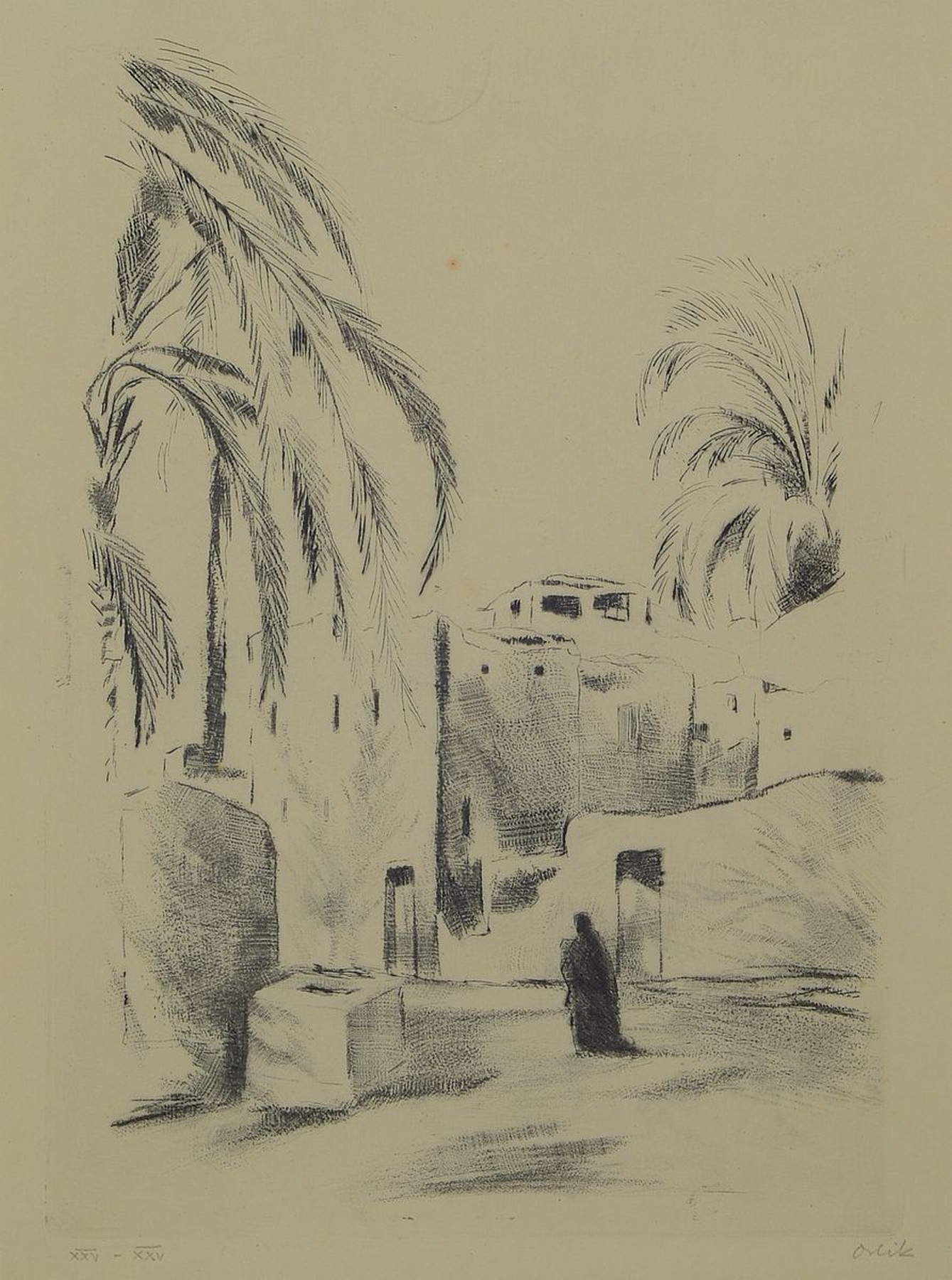 Emil Orlik, 1870 Prag - 1932 Berlin, Aubildung bei Heinrich Knirr u. ab 1891 an der Münchener Akademie mit Schwerpunkt auf die grafischen Künste, ...