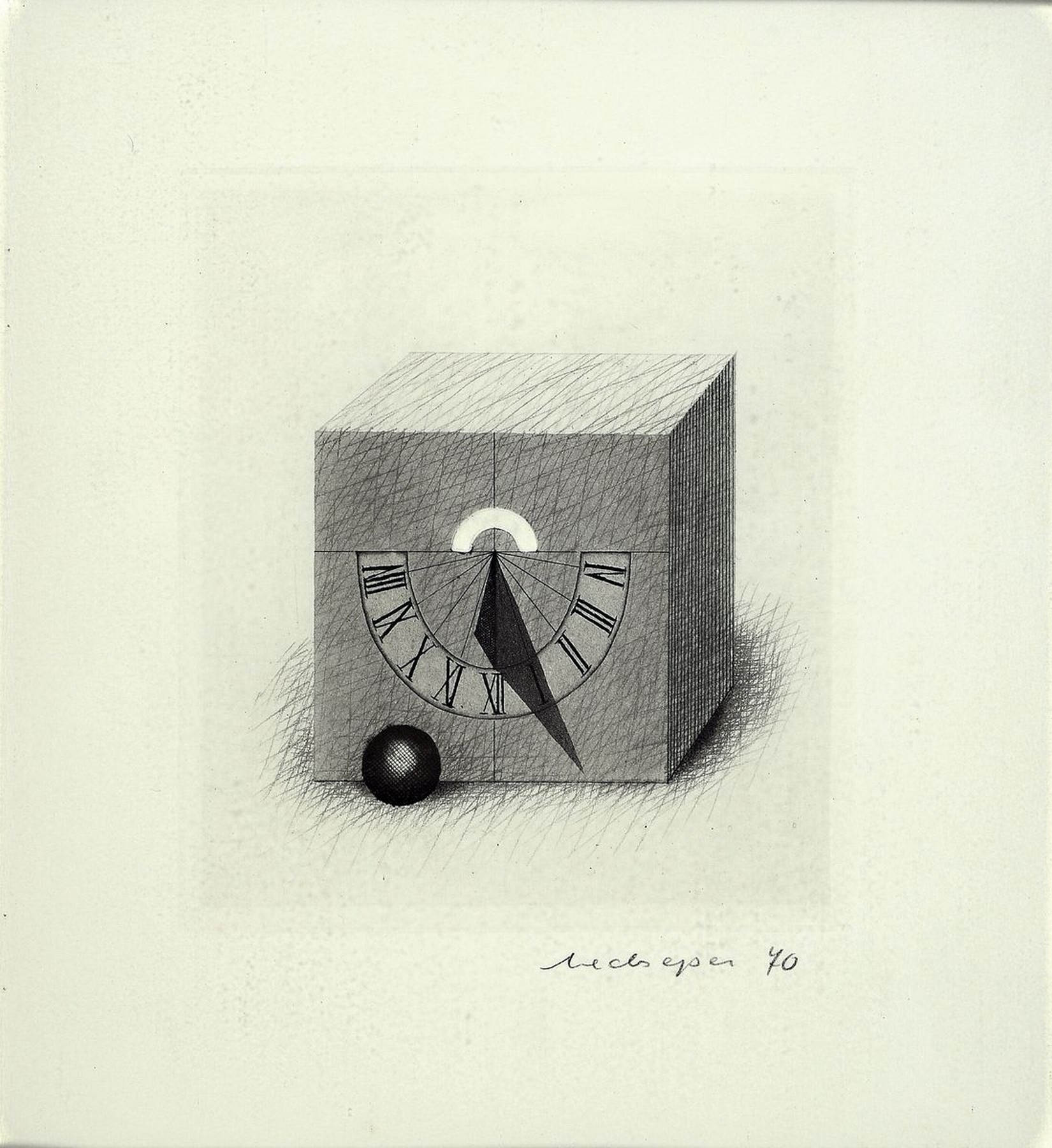 Detail a: Friedrich Meckseper, 1936-2019, 4 kleine Farblithographien, 1x sign., num. 82/ 150, unter Glas, ca. 25x20cm, sign., dat. 70, unter Glas, ca. 27x24,5 ...