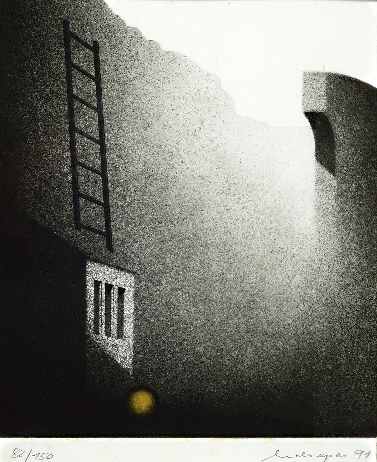 Detail b: Friedrich Meckseper, 1936-2019, 4 kleine Farblithographien, 1x sign., num. 82/ 150, unter Glas, ca. 25x20cm, sign., dat. 70, unter Glas, ca. 27x24,5 ...
