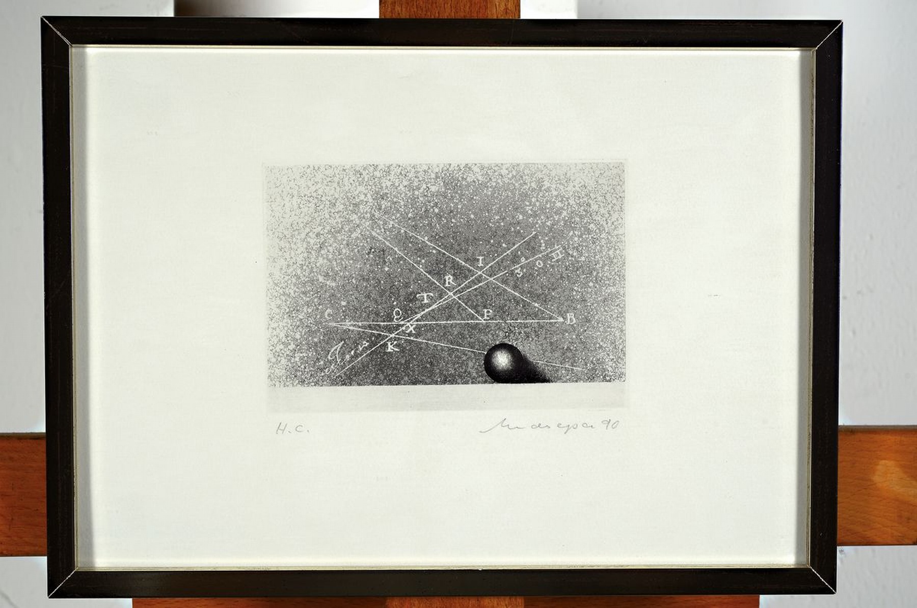 Detail k: Friedrich Meckseper, 1936-2019, 4 kleine Farblithographien, 1x sign., num. 82/ 150, unter Glas, ca. 25x20cm, sign., dat. 70, unter Glas, ca. 27x24,5 ...