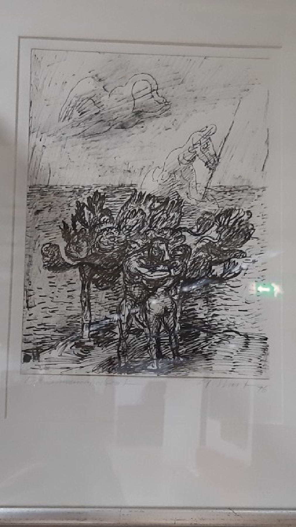 Detail h: Hanfried Streit, 1914 Aschaffenburg-1993 Burrweiler/Pfalz, Studium an der Akademie Karlsruhe u.a. bei Prof. Hermann Göbel, hier 3 Arbeiten: 2x ...