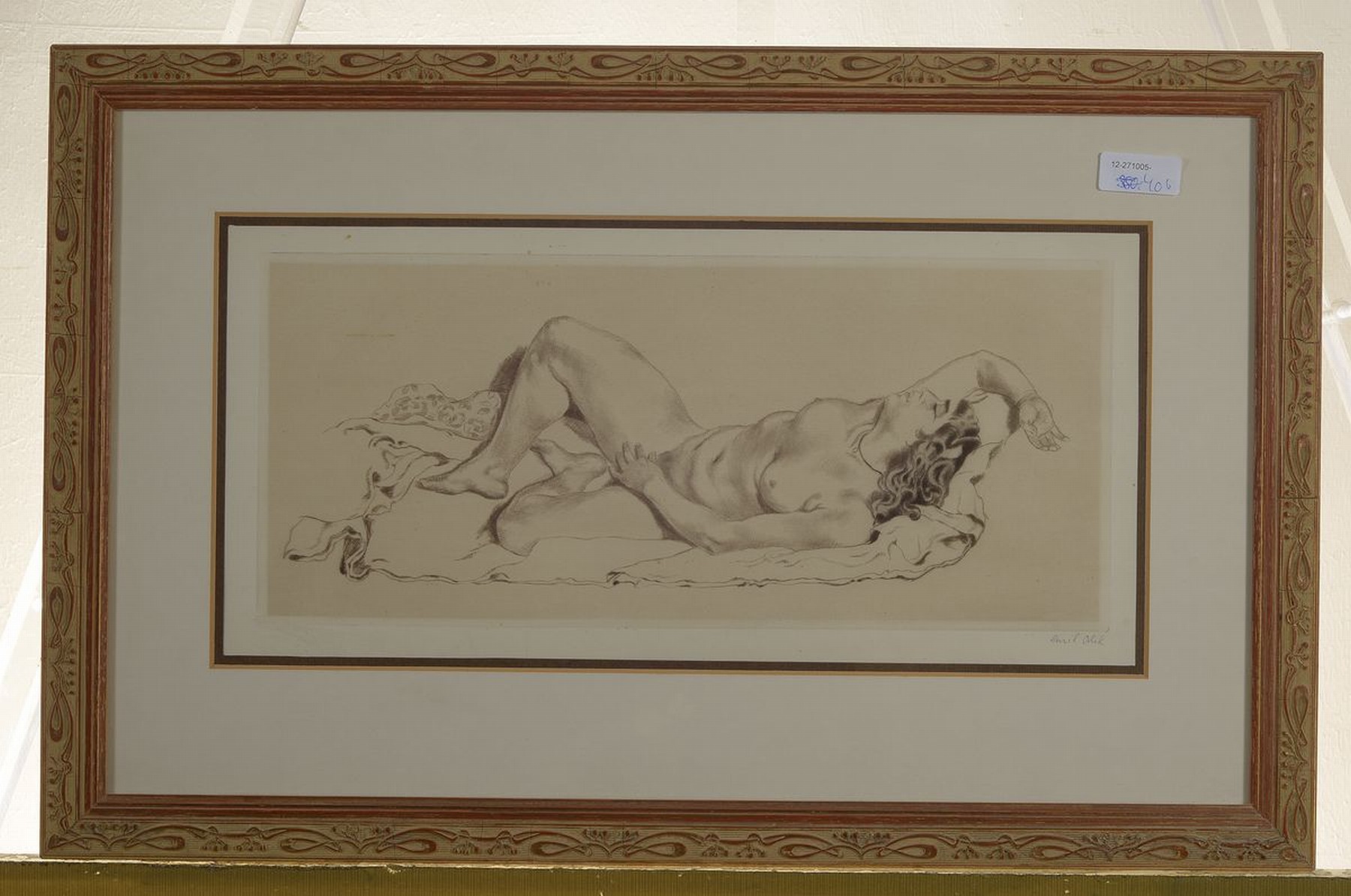 Detail l: Emil Orlik, 1870 Prag - 1932 Berlin, Ausbildung bei Heinrich Knirr und ab 1891 an der Münchener Akademie mit Schwerpunkt auf diegrafischen Künste, ...