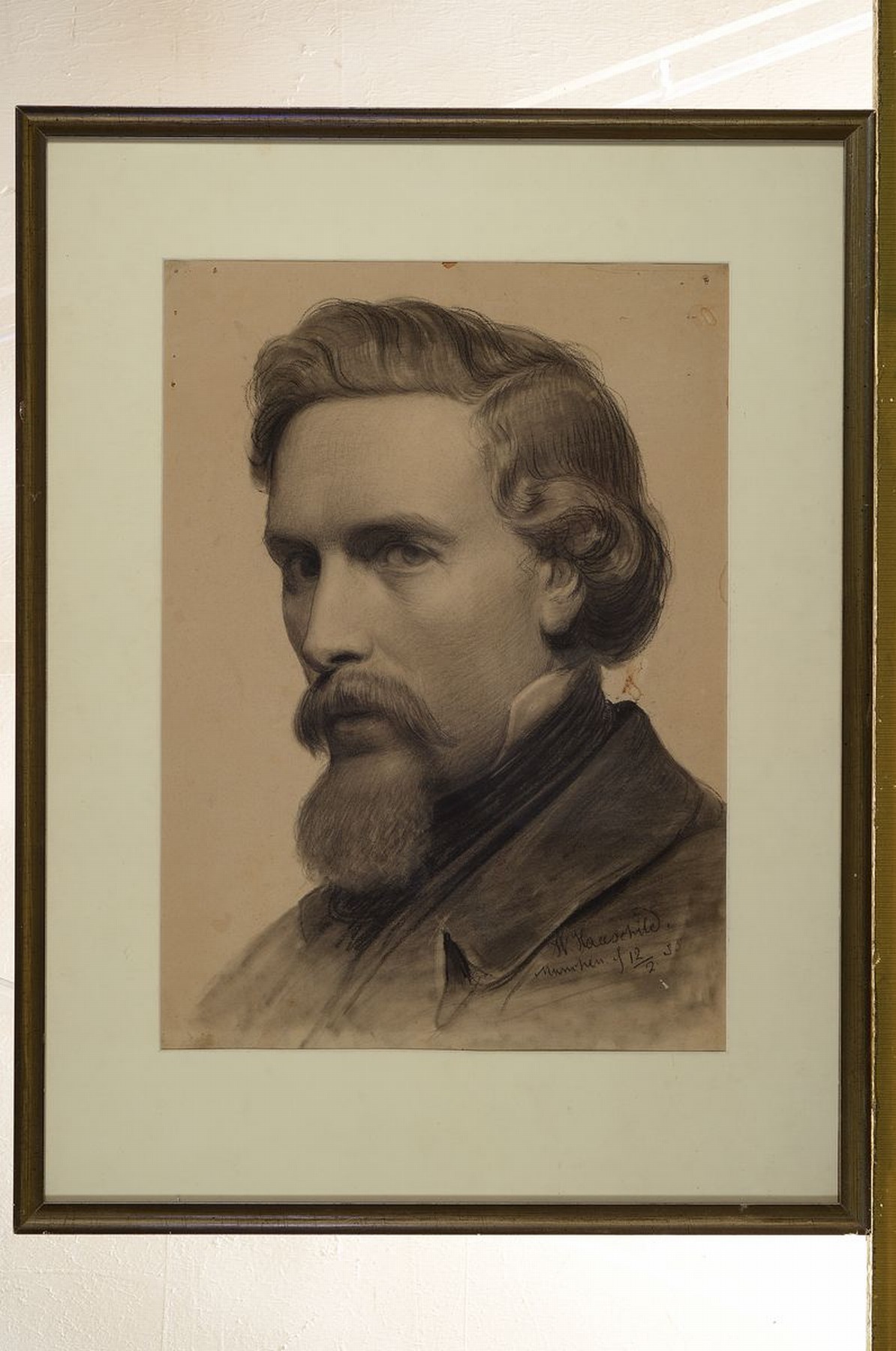 Detail k: Wilhelm Hauschild, 1827 in Schlegel - 1887 München, Lehre als Dekorationsmaler sowie Ausbildung zum Historienmaler beim Münchner Josef Schlotthauer ...