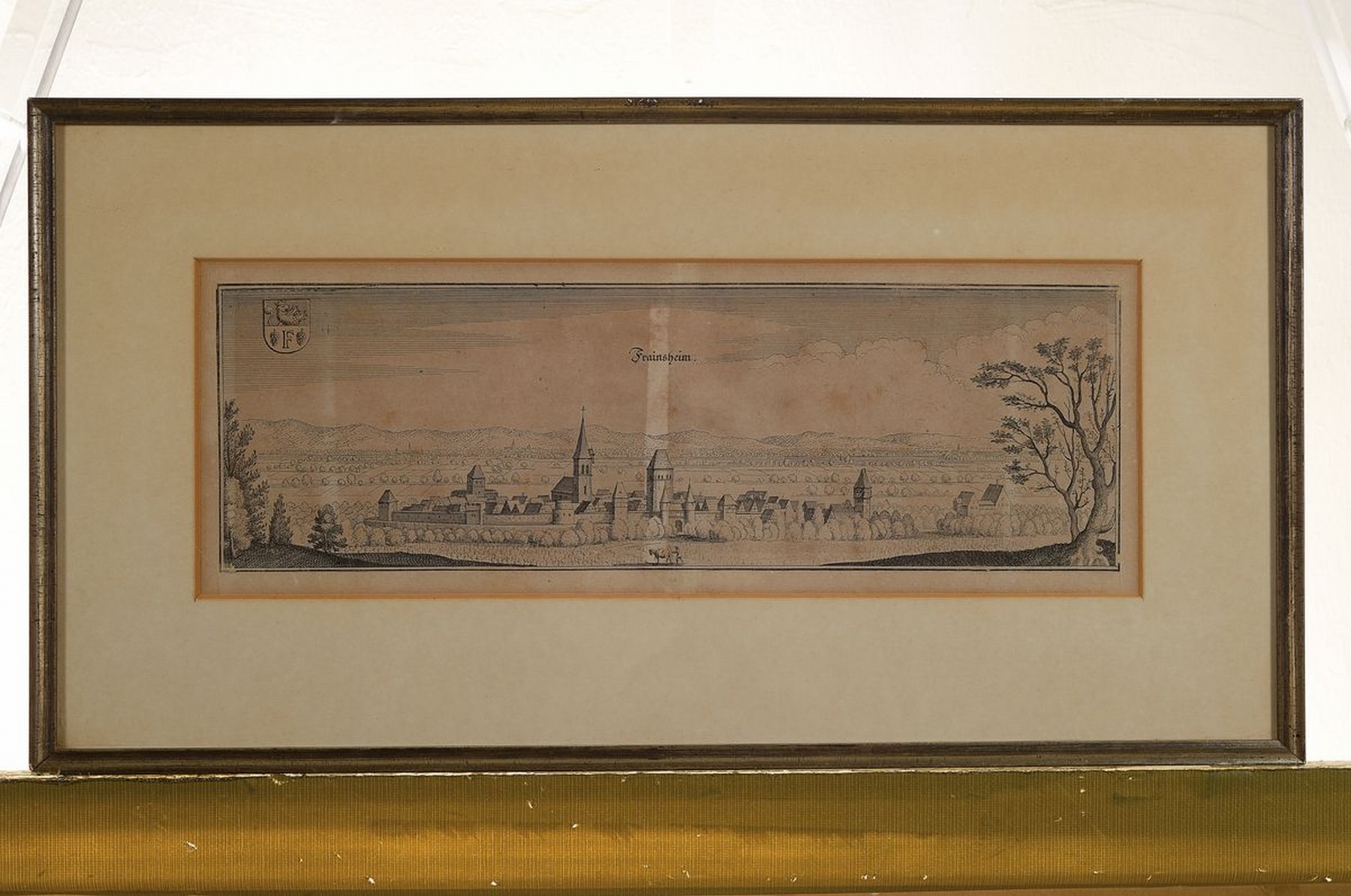 Detail m: Konvolut aus 11 Kupferstichkarten, 17./18.Jh., Ansichten verschiedener Orte der Pfalz u. Weinstraße: Lambrecht, (Bad) Bergzabern, (Bad)Dürkheim, ...