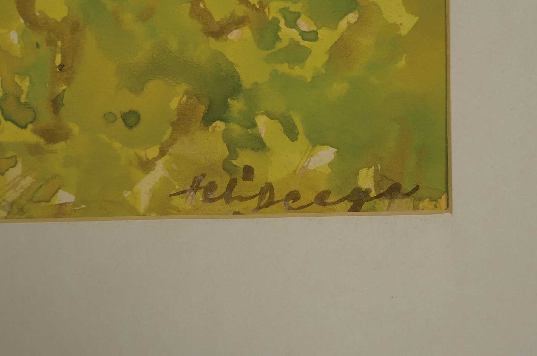 Detail b: Heiner Deege, 1920-2007 Haßloch, 2 Aquarelle: Ansicht aus Rhodt unter Rietburg, signiert, ca. 44x34cm, u.Gl., R. ca. 52x42cm; Blick auf Hambach und ...