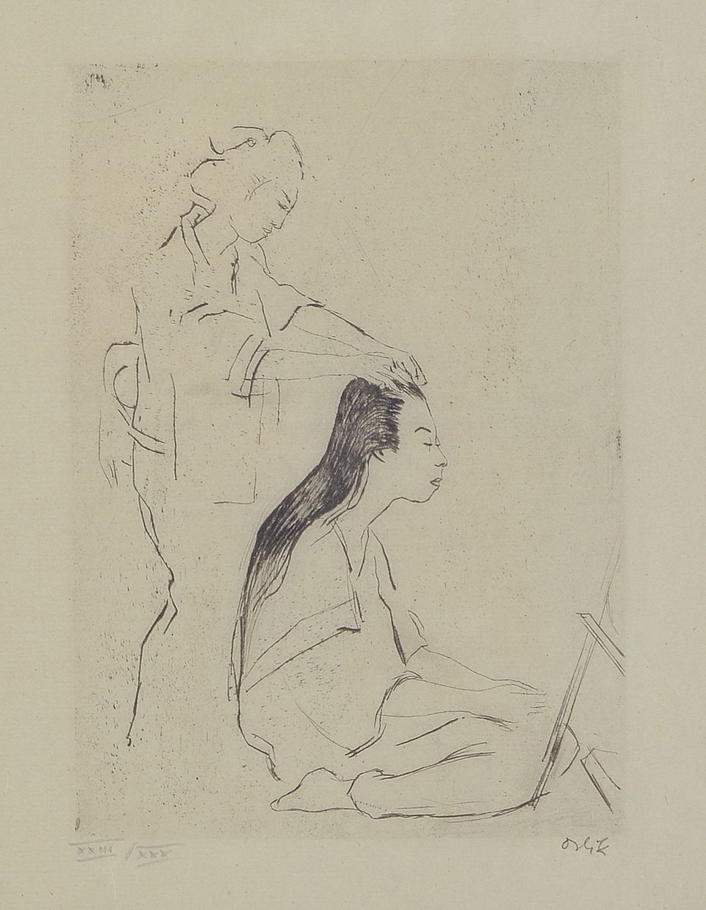Emil Orlik, 1870 Prag - 1932 Berlin, Ausbildung bei Heinrich Knirr u. ab 1891 an der Münchener Akademie mit Schwerpunkt auf die grafischen Künste, ...