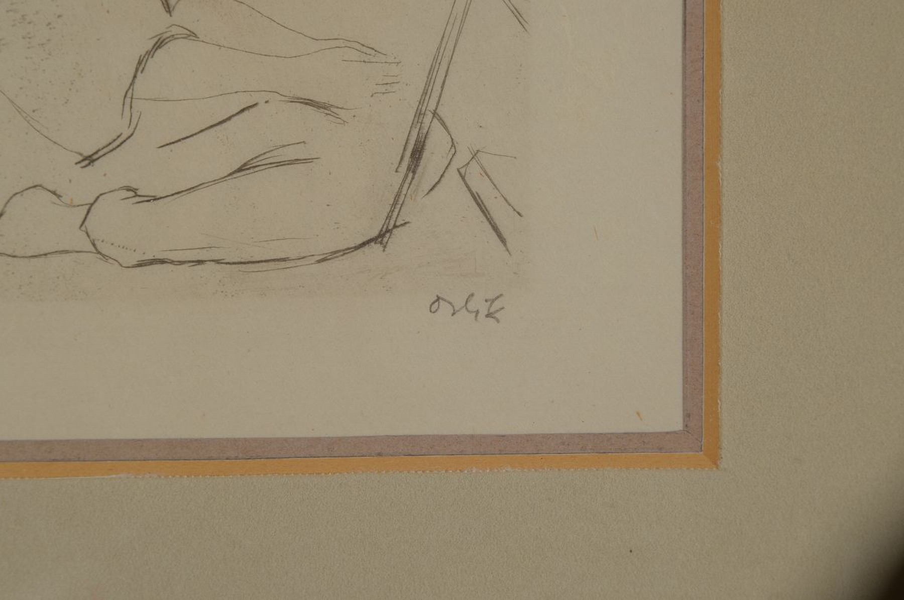 Detail a: Emil Orlik, 1870 Prag - 1932 Berlin, Ausbildung bei Heinrich Knirr u. ab 1891 an der Münchener Akademie mit Schwerpunkt auf die grafischen Künste, ...