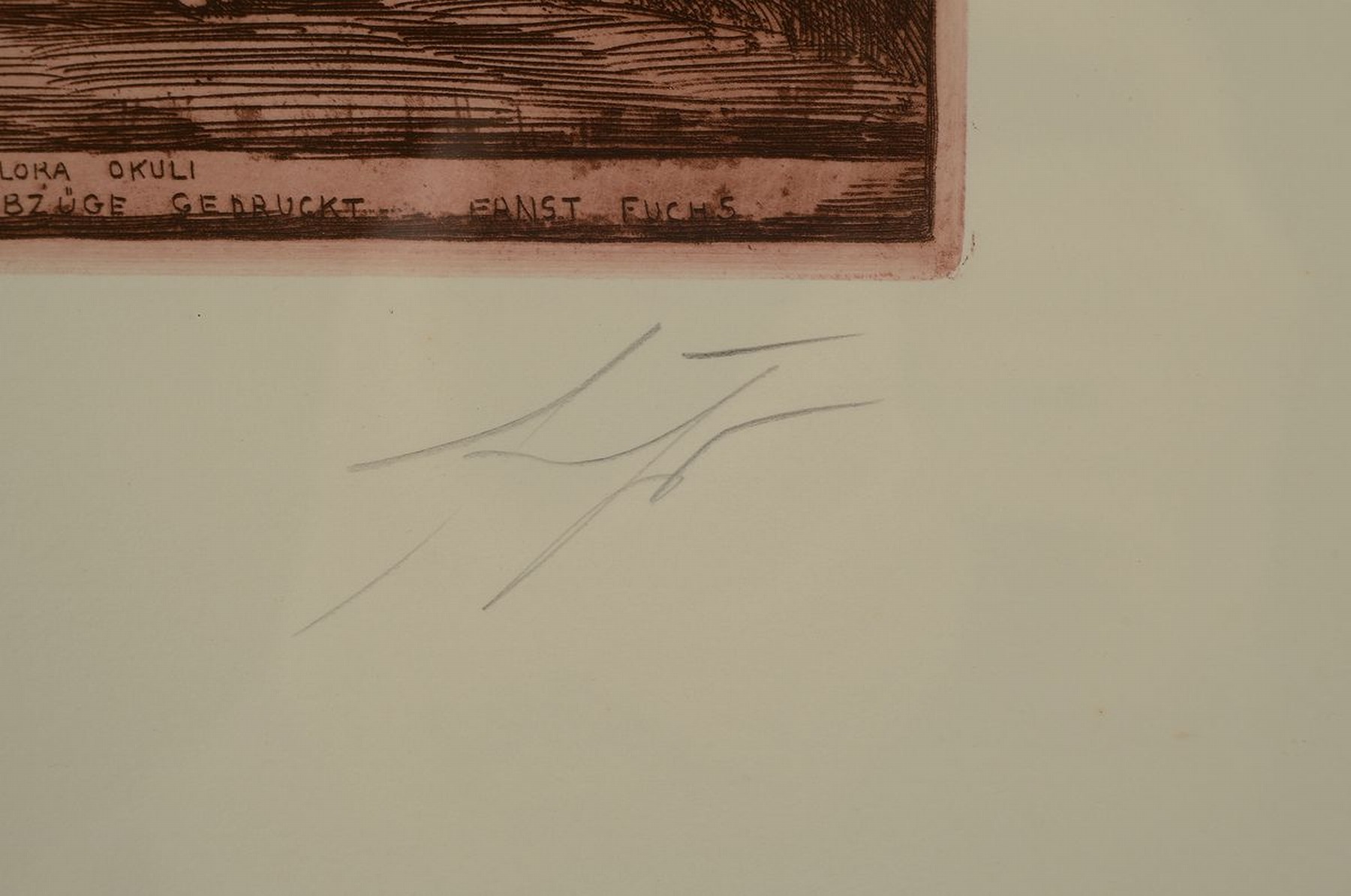 Detail a: Ernst Fuchs, 1930-2015, Flora Okuli, Farbradierung, signiert und num. 1507, ca. 24x17cm, u.Gl., R. ca. 42x31cm