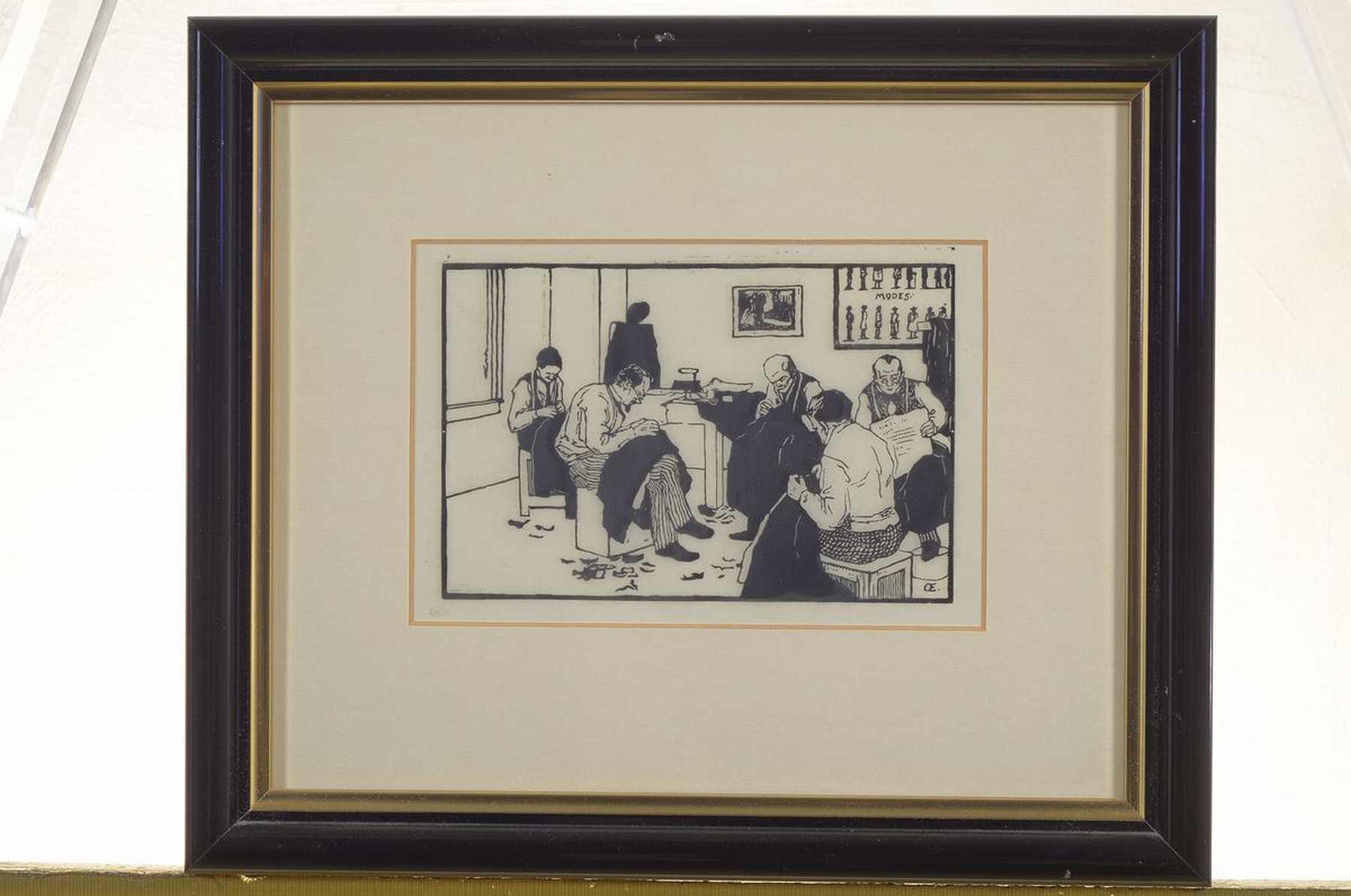 Detail n: Emil Orlik, 1870 Prag - 1932 Berlin, Ausbildung bei Heinrich Knirr u. ab 1899 an der Münchener Akademie mit Schwerpunkt auf diegrafischen Künste, ...
