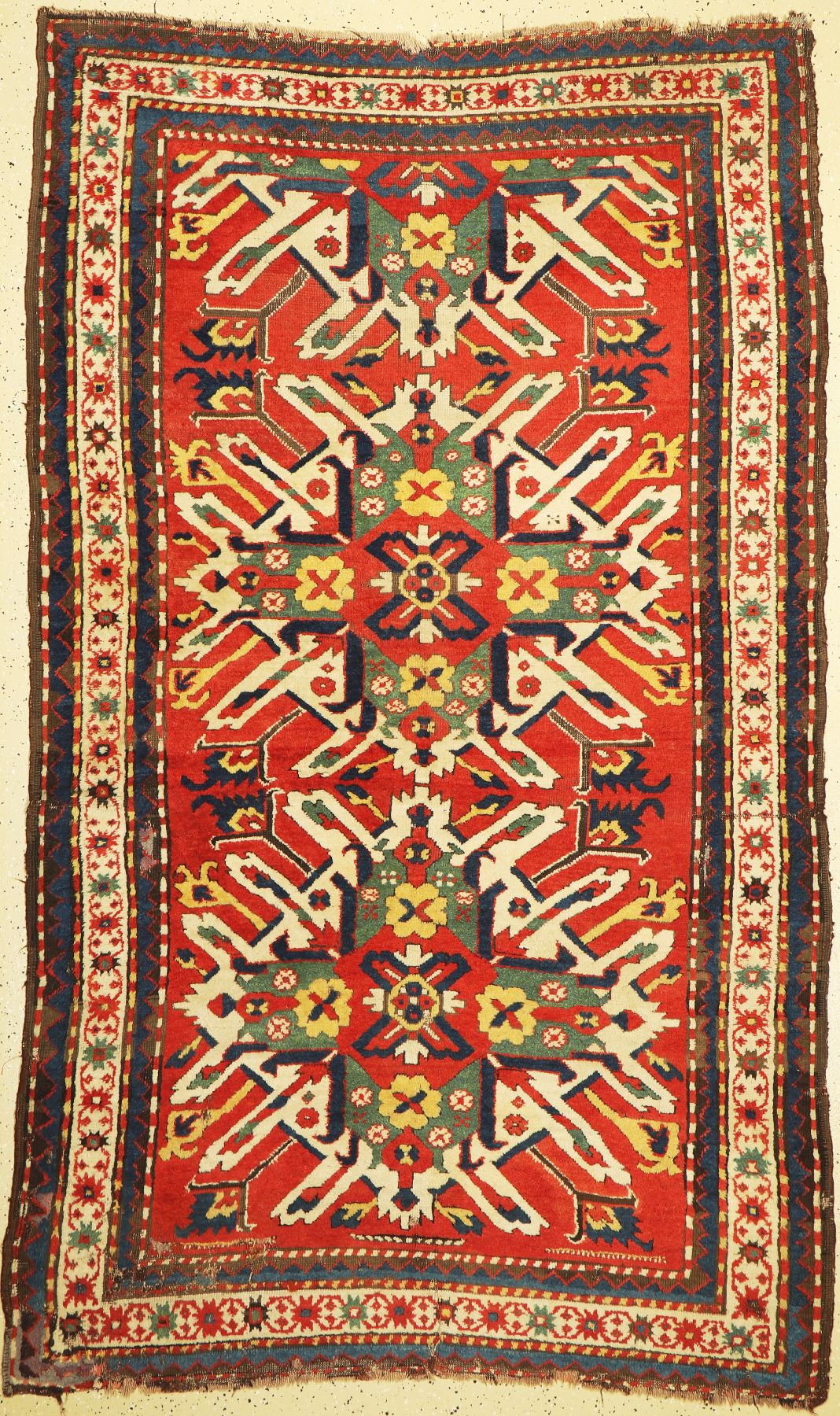 Antiker Tshelaberd (Adlerkazak), Kaukasus, 19.Jhd, Wolle auf Wolle, ca. 237 x 145 cm, EHZ: 5