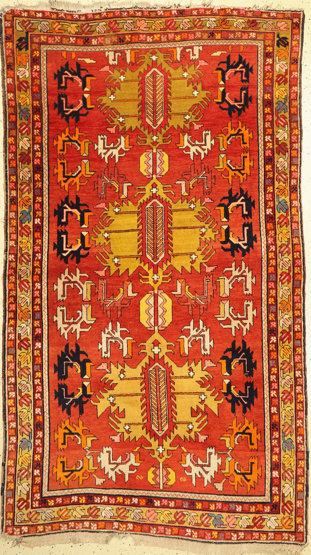 Kazak alt, Kaukasus, um 1930, Wolle auf Wolle, ca. 220 x 128 cm, EHZ: 3-4