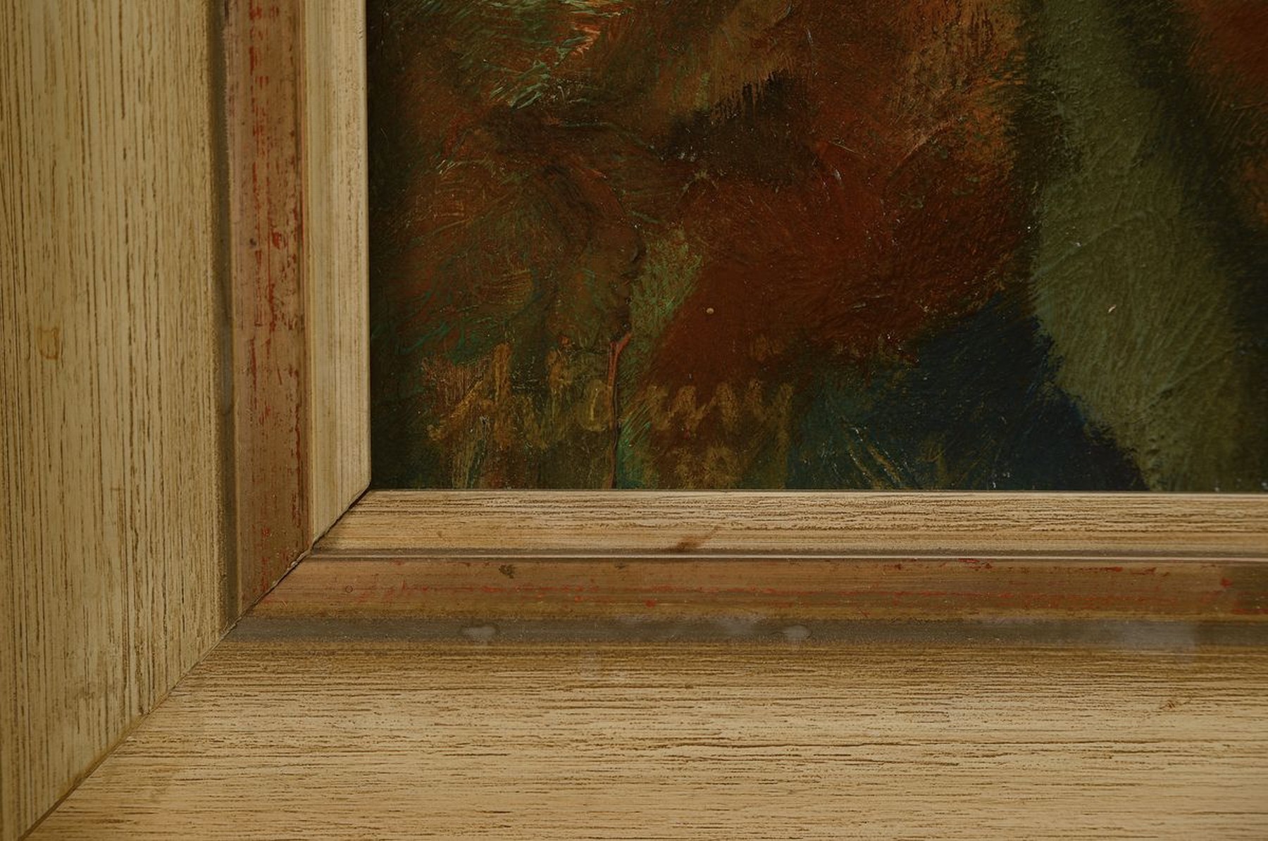 Detail a: Hans Adamy, 1890 Trier-1976, Blick auf die Kirche St. Martin in Ensch an der Mosel, Öl/Lwd, links unten signiert und dat. 1939, ca. 40x35.5cm, R. ...