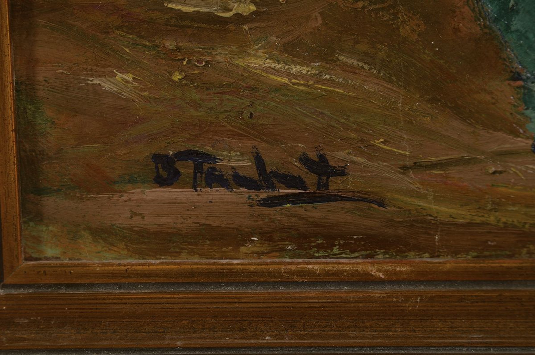 Detail a: Bertoldo Taubert, 1915 Leopoli Italien-1974 Paris, Blumenstillleben, Öl/Hartfaser, rechts unten signiert, ca. 41x33cm, R. ca. 46x47cm