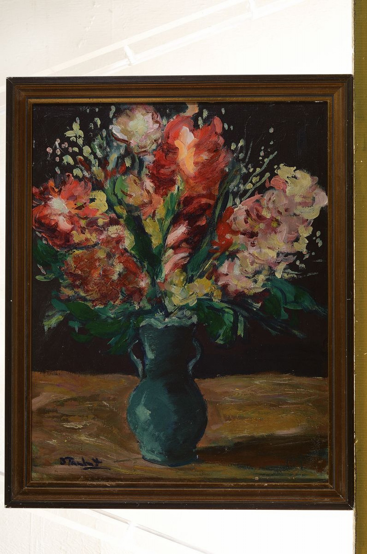 Detail k: Bertoldo Taubert, 1915 Leopoli Italien-1974 Paris, Blumenstillleben, Öl/Hartfaser, rechts unten signiert, ca. 41x33cm, R. ca. 46x47cm