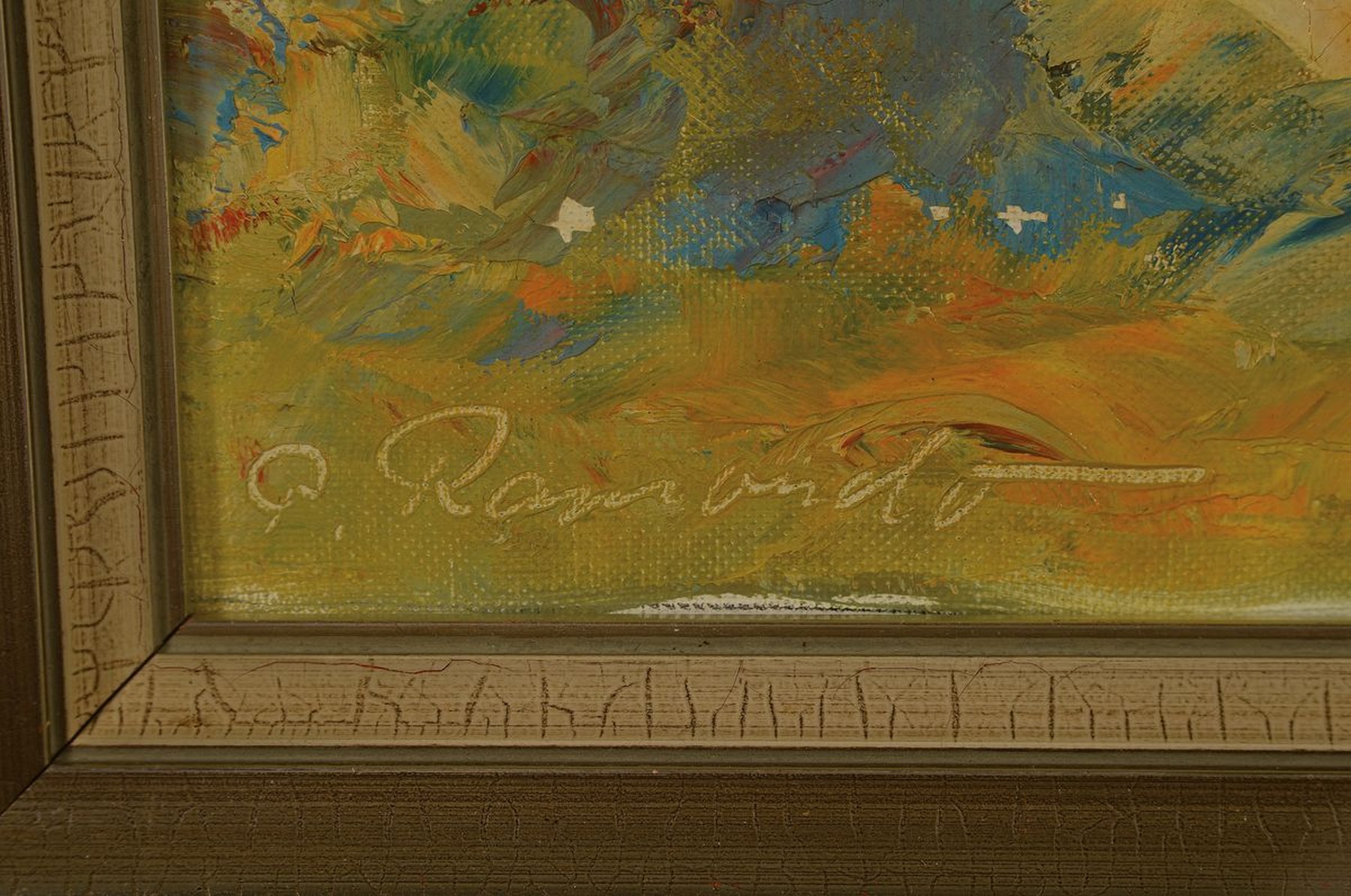 Detail a: P. Ramondo, Maler der Mitte des 20. Jh., Küstenlandschaft in Sizilien, Öl/Lwd, links unten signiert, ca. 40x60cm, R. ca. 44x64cm