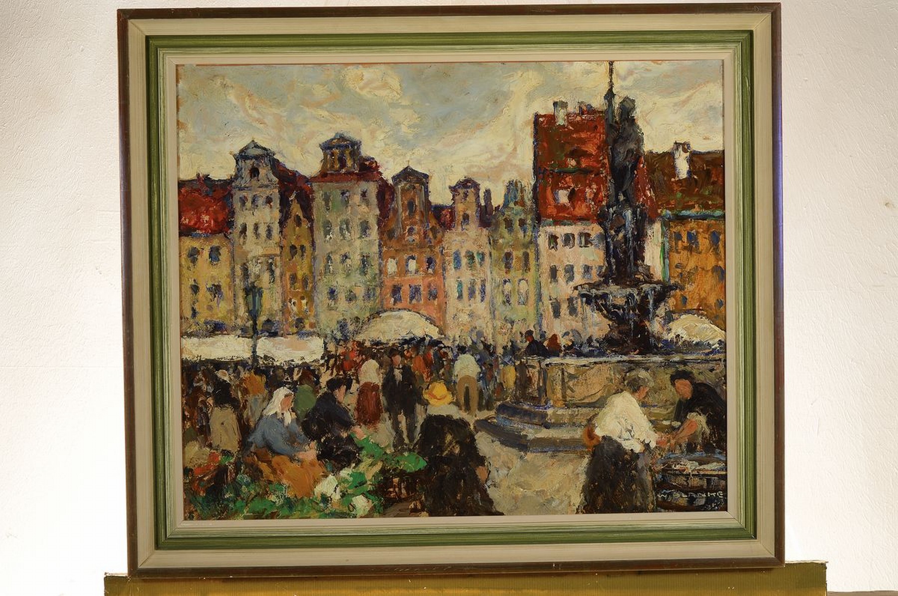 Detail k: Wilhelm Blanke, 1873 Unruhstadt-1936 Schwiebus, als Dekorationsmaler ausgebildet eignete er sich autodidaktisch den akademischen Malstil an und war ...