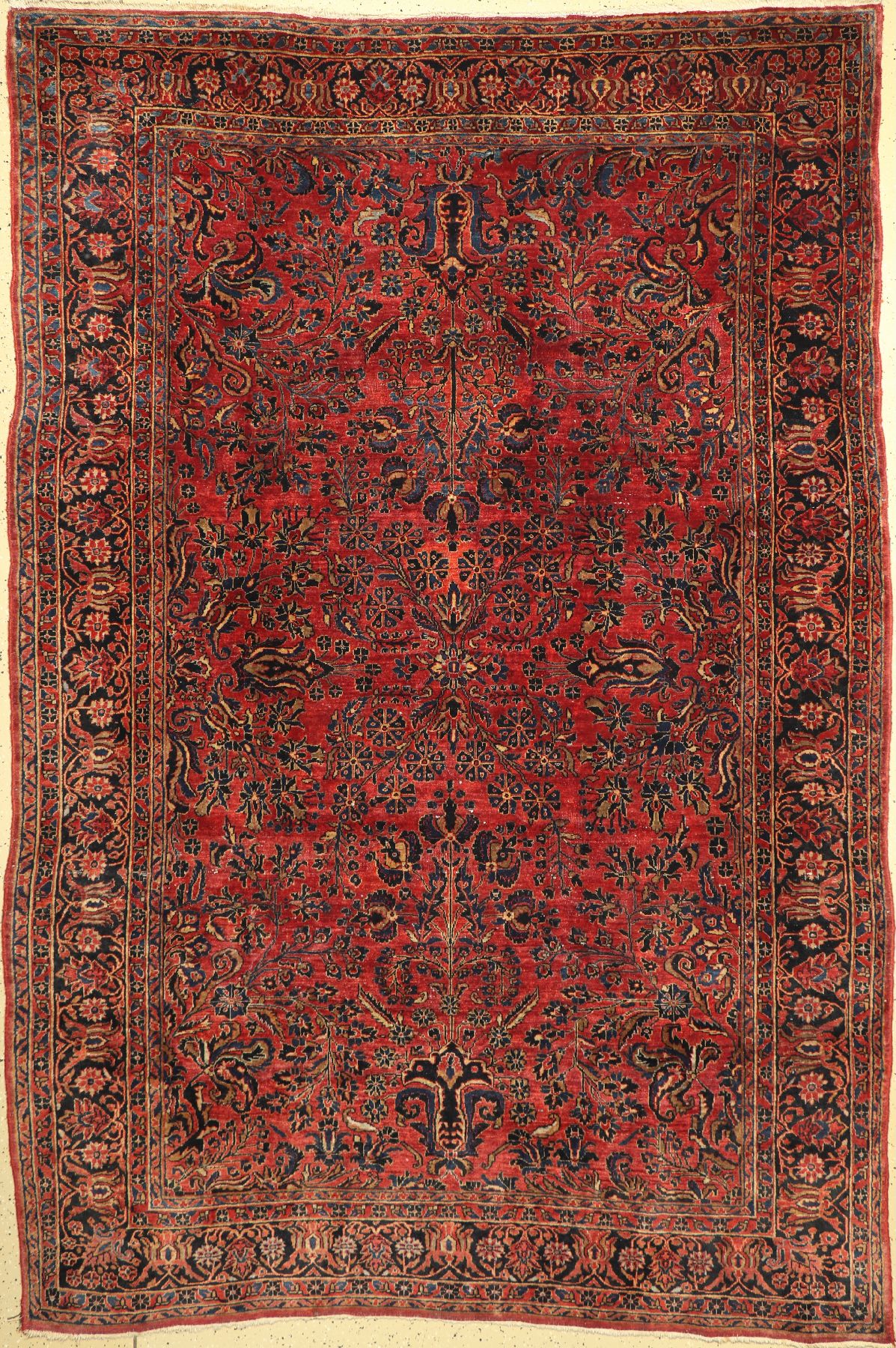 US Re-Import Sarogh antik, Persien, um 1910, Korkwolle, ca. 305 x 206 cm, EHZ: 4