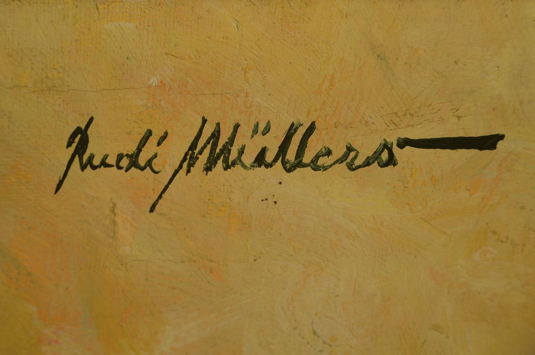 Detail a: Rudi Müllers, 1895 München - 1972 Heidelberg , Studium an der Akademie der Bildenden Künste München u. an der Kunstakademie Leipzig, hier: ...