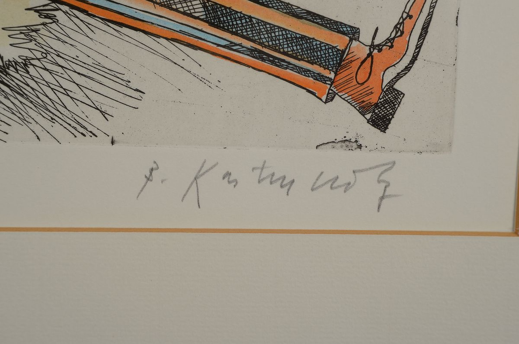 Detail a: Bernd Kastenholz, geb. 1943 Speyer, Ausbildung zum Maler a.d. Meisterschule für Handwerker Kaiserslautern und a.d. StaatlichenWerkkunstschule Mainz ...