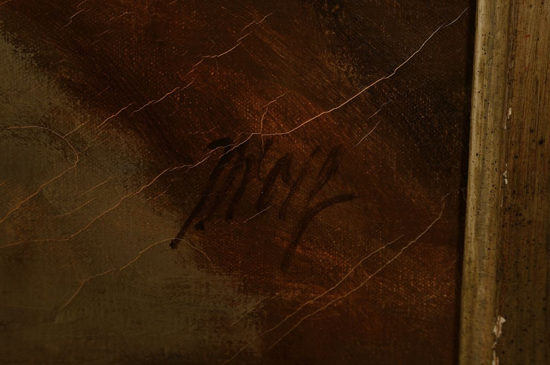 Detail a: Julius Wolf, 1909 Rottweil-1996 Kempten, Liegender lesender Akt, Öl/Lwd, rechts unten signiert, krakeliert, ca. 80x120cm, R. ca. 100x140cm