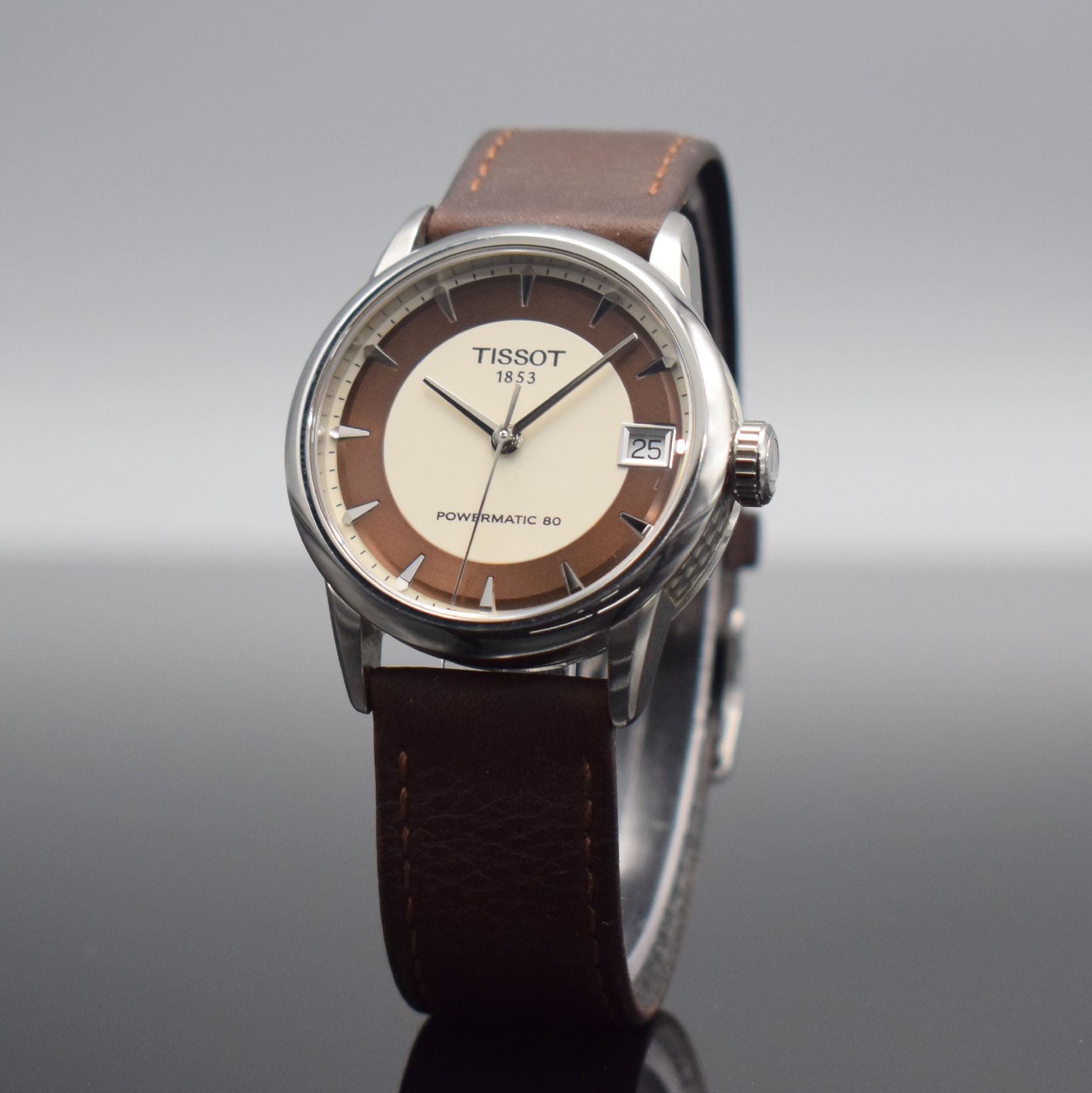 Detail b: MIDO & TISSOT 2 Damenarmbanduhren, Schweiz um 2015, Automatik, 1.) Mido Baroncelli, verg. Geh., beids. vergl., Boden verschr., weißes Zifferbl. m. ...