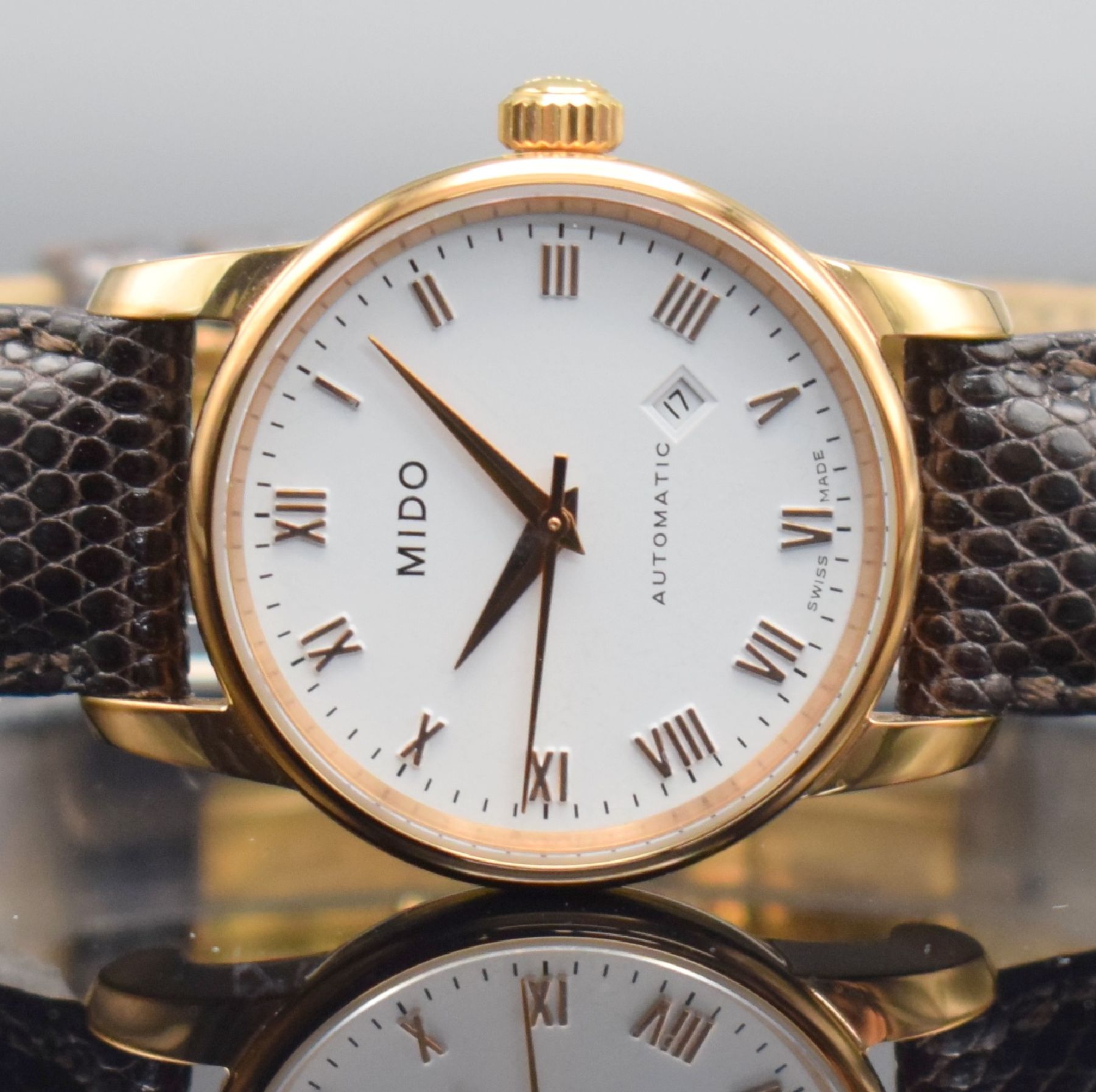 Detail f: MIDO & TISSOT 2 Damenarmbanduhren, Schweiz um 2015, Automatik, 1.) Mido Baroncelli, verg. Geh., beids. vergl., Boden verschr., weißes Zifferbl. m. ...