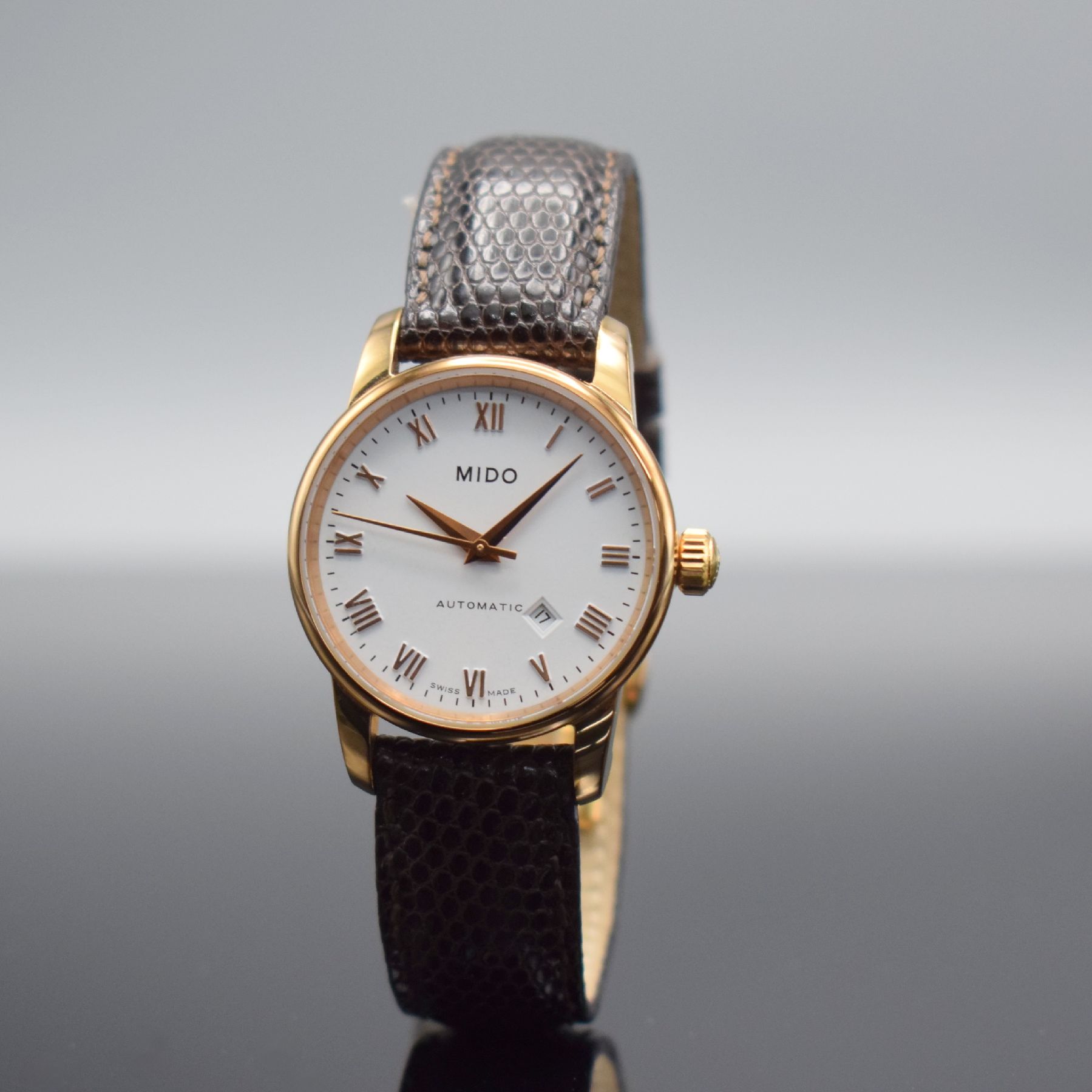 Detail g: MIDO & TISSOT 2 Damenarmbanduhren, Schweiz um 2015, Automatik, 1.) Mido Baroncelli, verg. Geh., beids. vergl., Boden verschr., weißes Zifferbl. m. ...