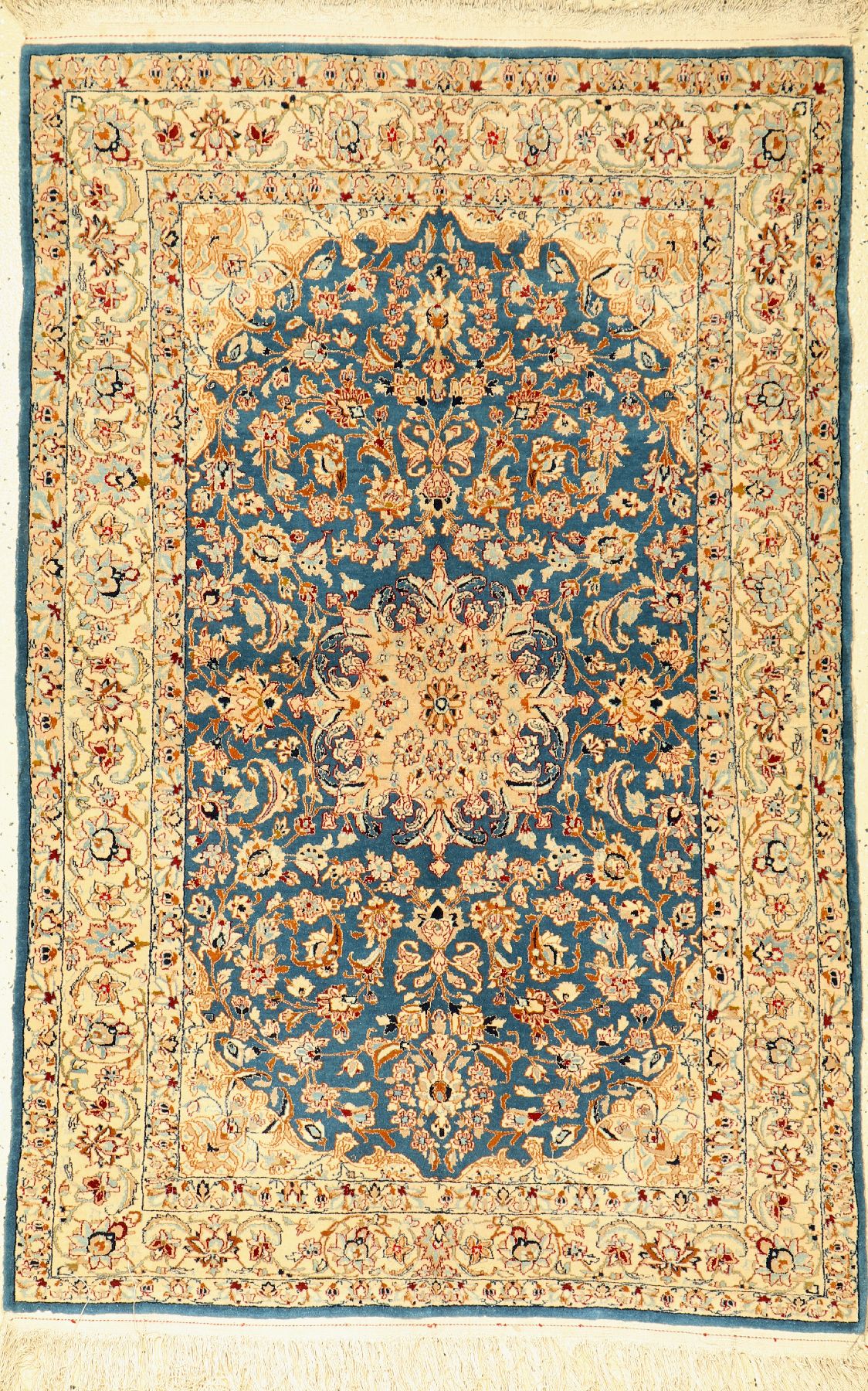 Esfahan fein, China, ca. 60 Jahre, Korkwolle mit Seide, ca. 155 x 102 cm, EHZ: 2