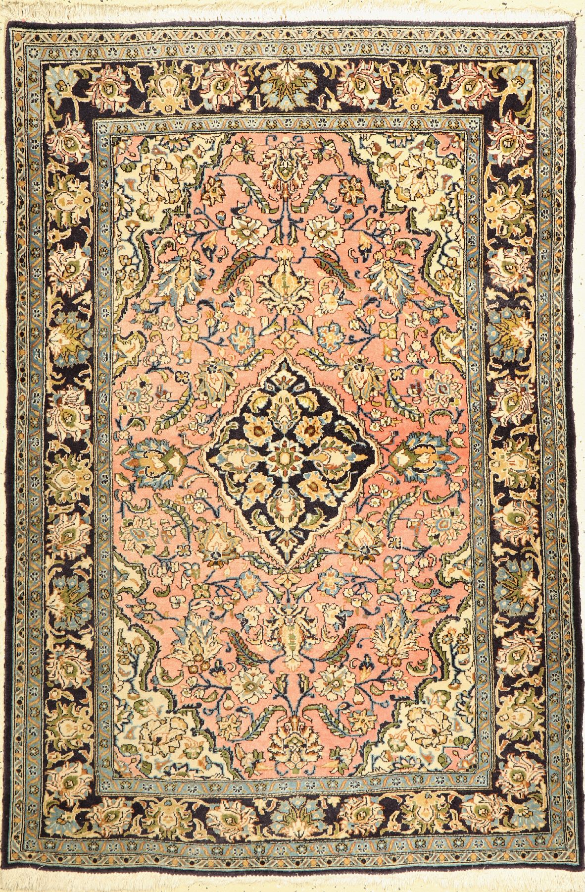 Ghom alt, Persien, ca. 50 Jahre, Wolle auf Baumwolle, ca. 160 x 107 cm, verblasst, EHZ: 2
