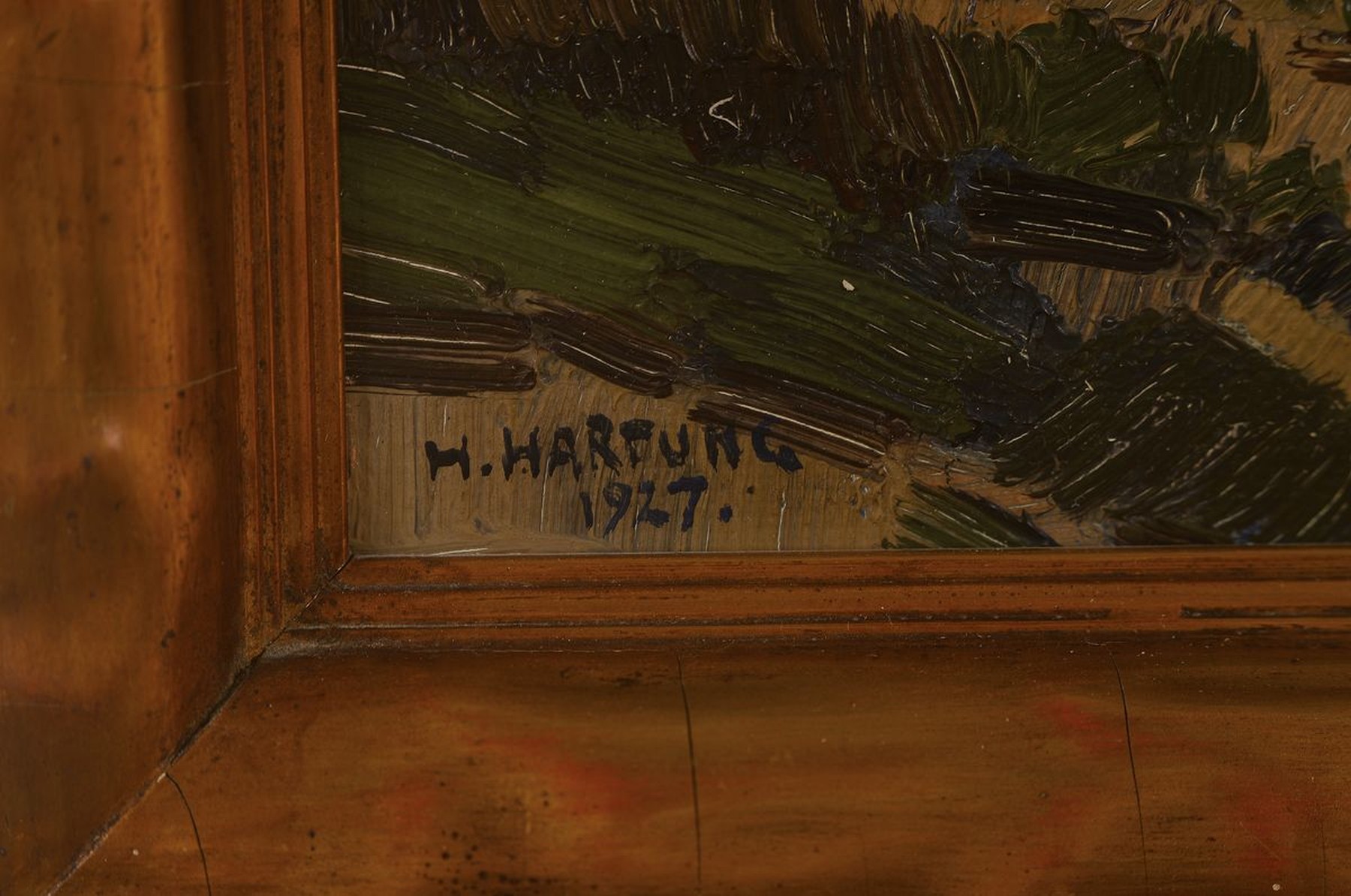 Detail a: Heinrich Hartung, 1888 Düsseldorf - 1966 Koblenz, ältester Sohn der Malerfamilie Hartung, Studium an der Düsseldorfer Akademie,fast ...