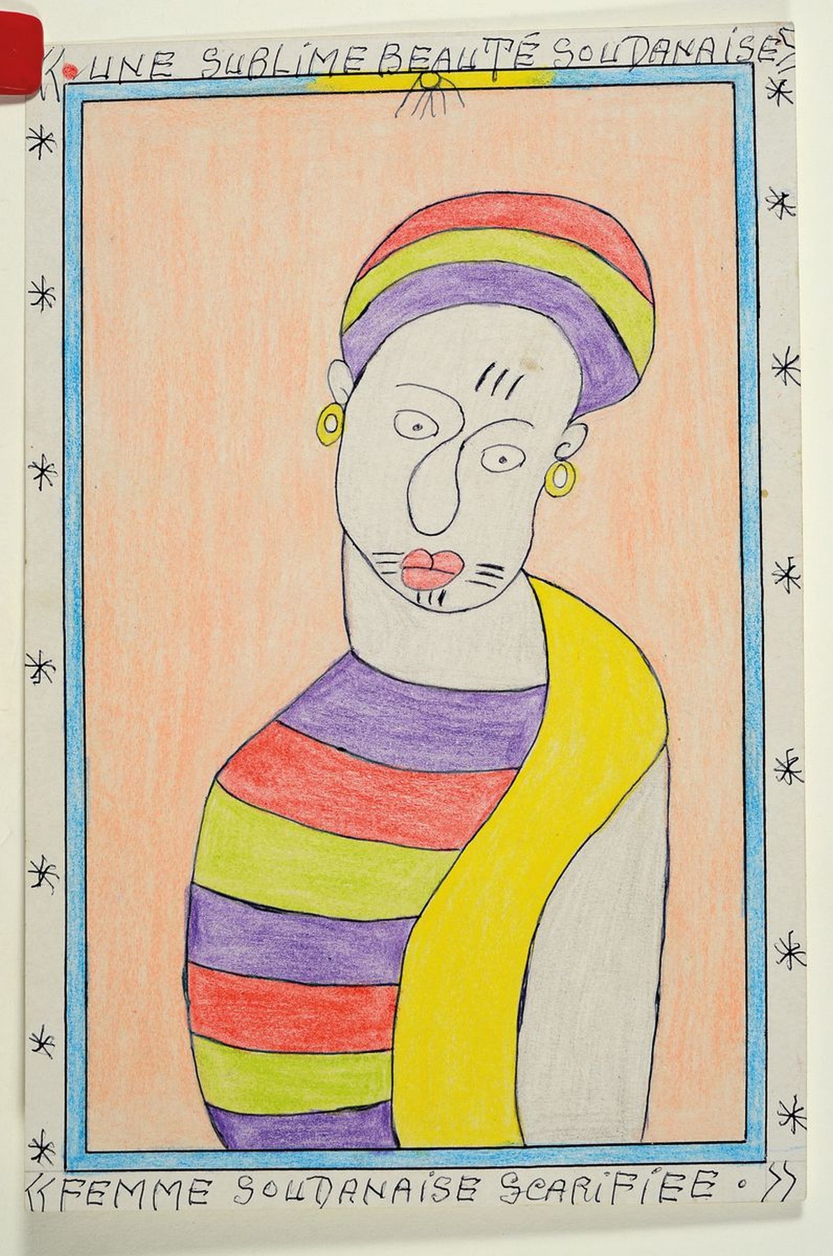 Detail n: Frédéric Bruly Bouabré, 1923-2014, Dichter und Maler aus Abidjan/Elfenbeinküste, gehörte zum Stamm de Bete, deren Silbenschrift er zur Wahrung ...