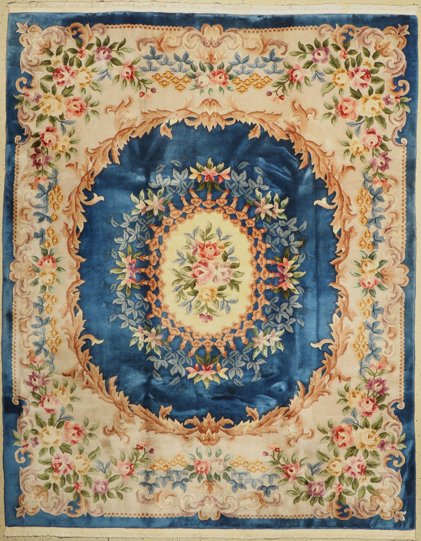 Aubosson Teppich, China, ca. 50 Jahre, Wolle auf Baumwolle, ca. 300 x 250 cm, EHZ: 2