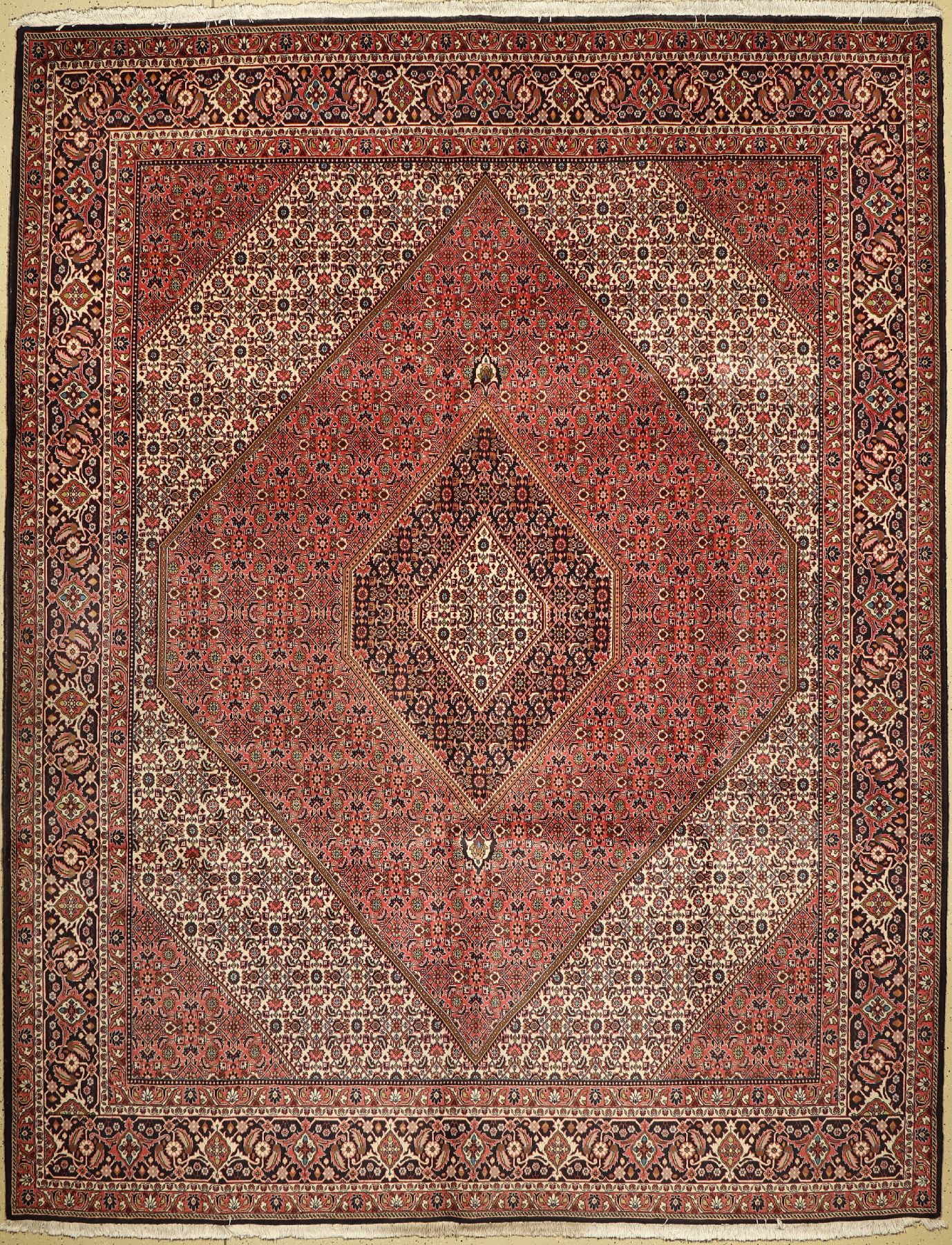 Bidjar alt, Persien, ca. 50 Jahre, Wolle auf Baumwolle, ca. 383 x 300 cm, EHZ: 2
