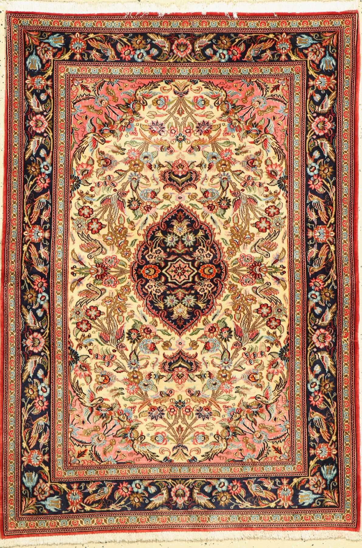 Ghom kork, Persien, ca. 50 Jahre, Korkwolle, ca. 155 x 108 cm, EHZ: 2