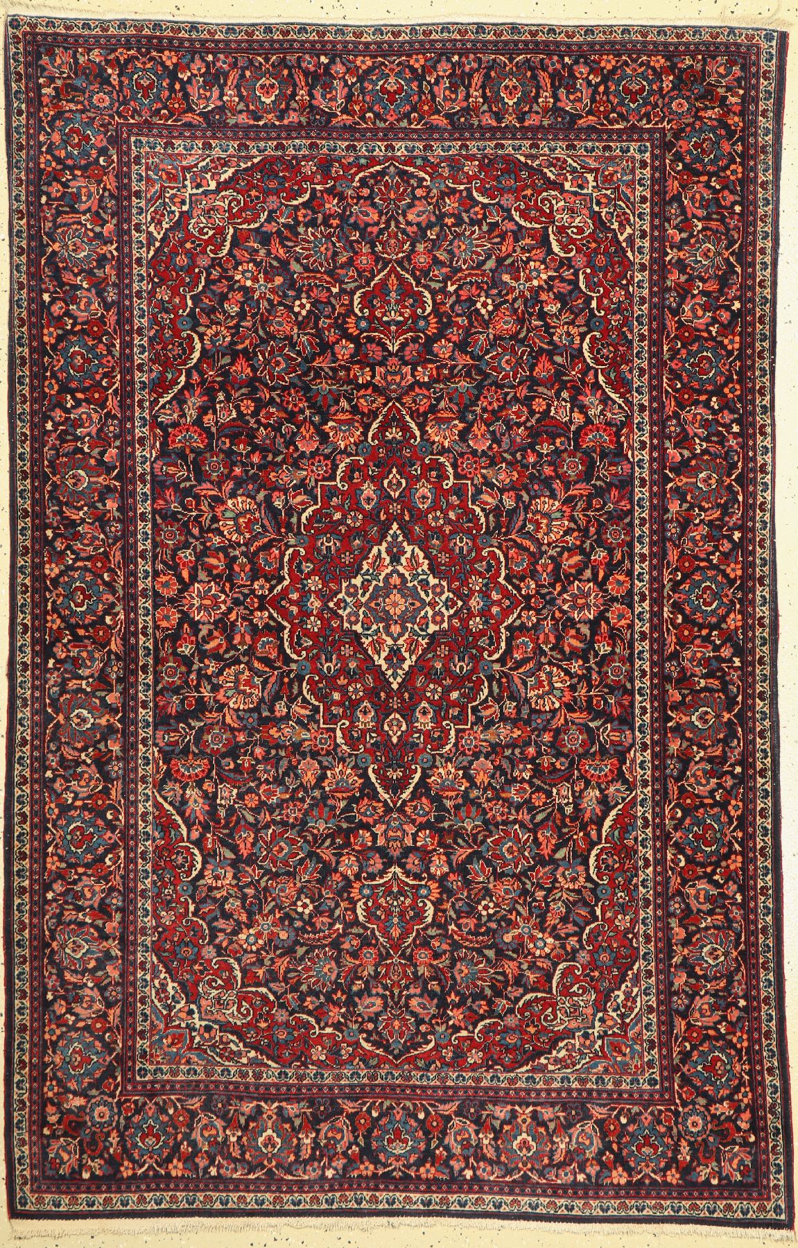 Keschan kork fein, Persien, um 1940, Korkwolle, ca. 202 x 128 cm, EHZ: 2-3