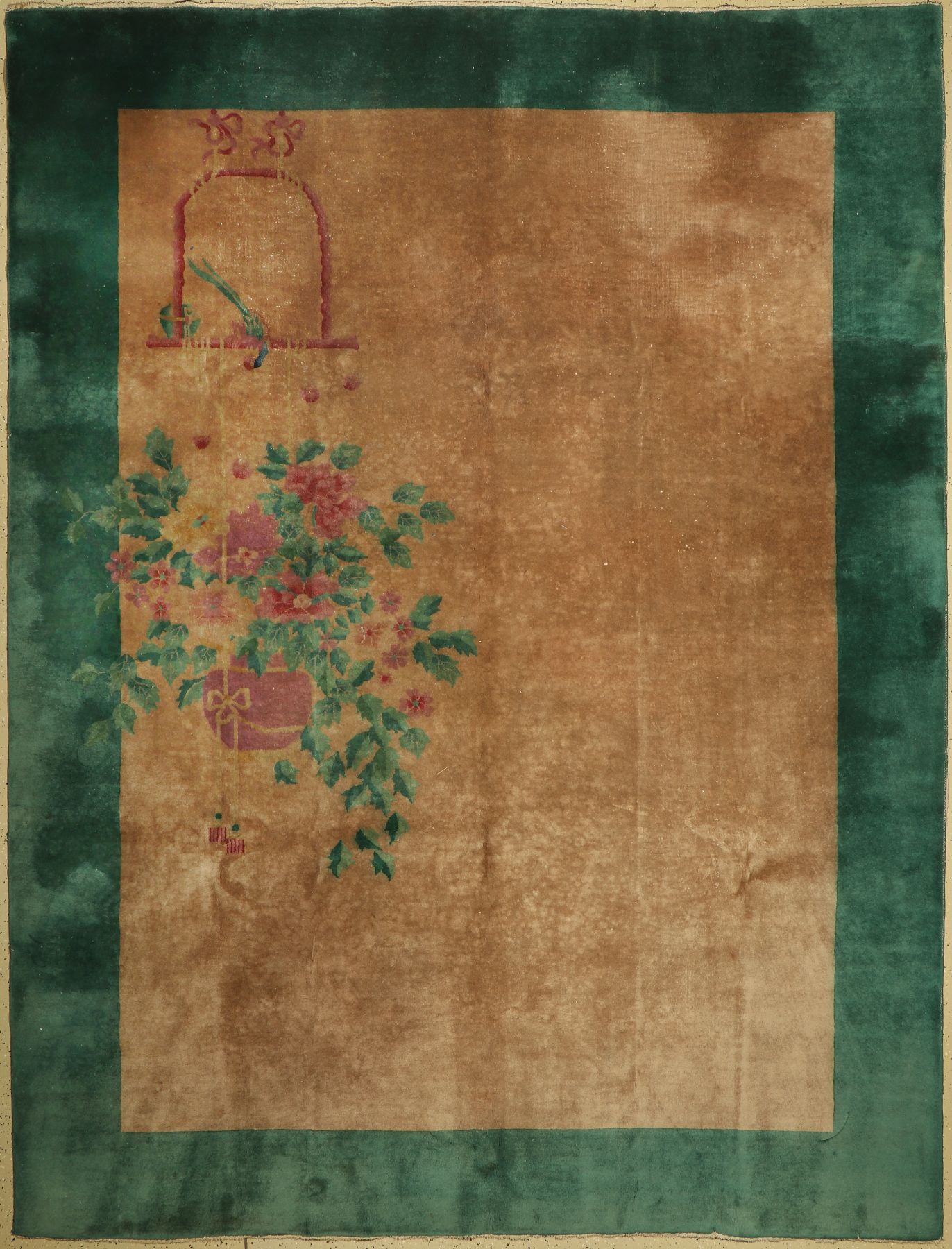 Peking antik, China, um 1920, Korkwolle, ca. 350 x 267 cm, EHZ: 3